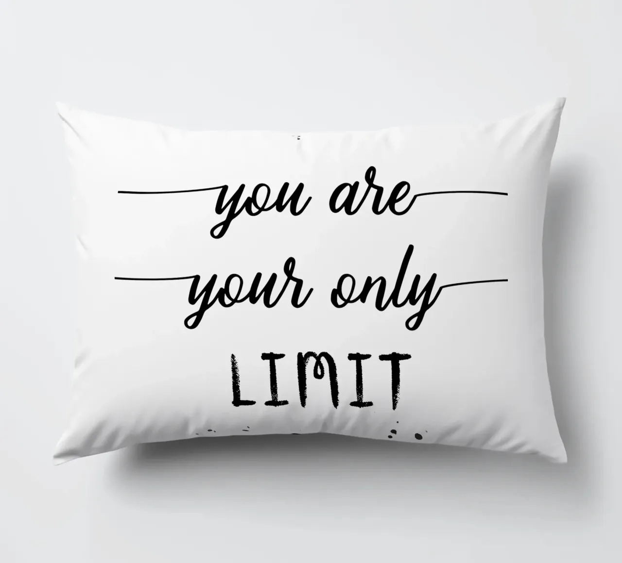 TEXT ART You are your only limit cuscino da Melanie Viola