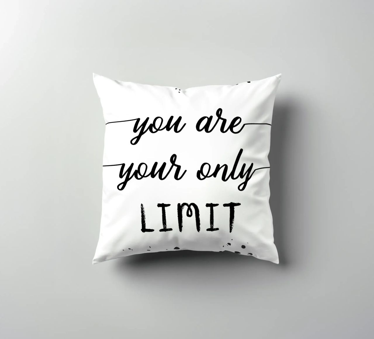 TEXT ART You are your only limit cuscino da Melanie Viola