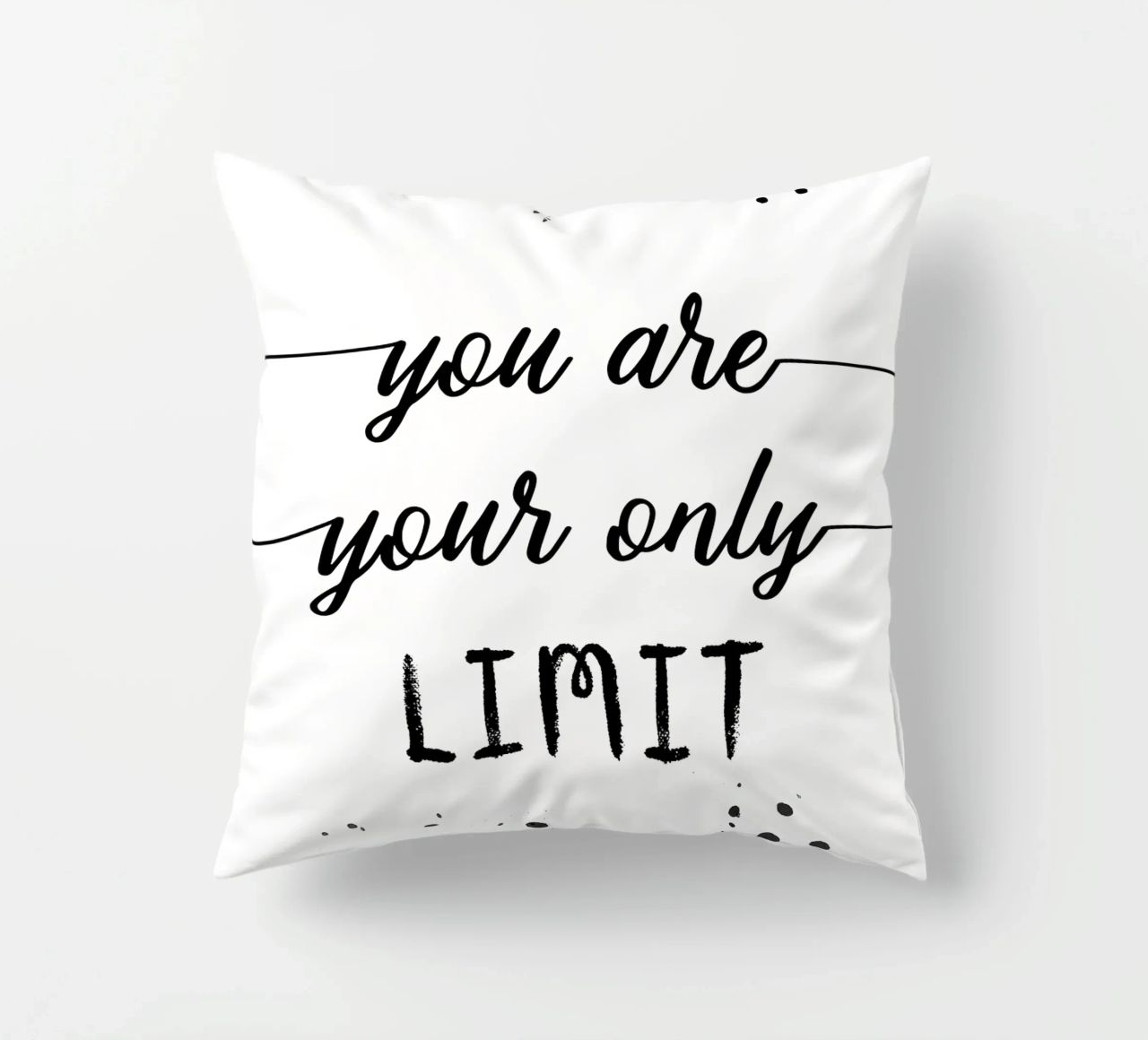 TEXT ART You are your only limit cuscino da Melanie Viola