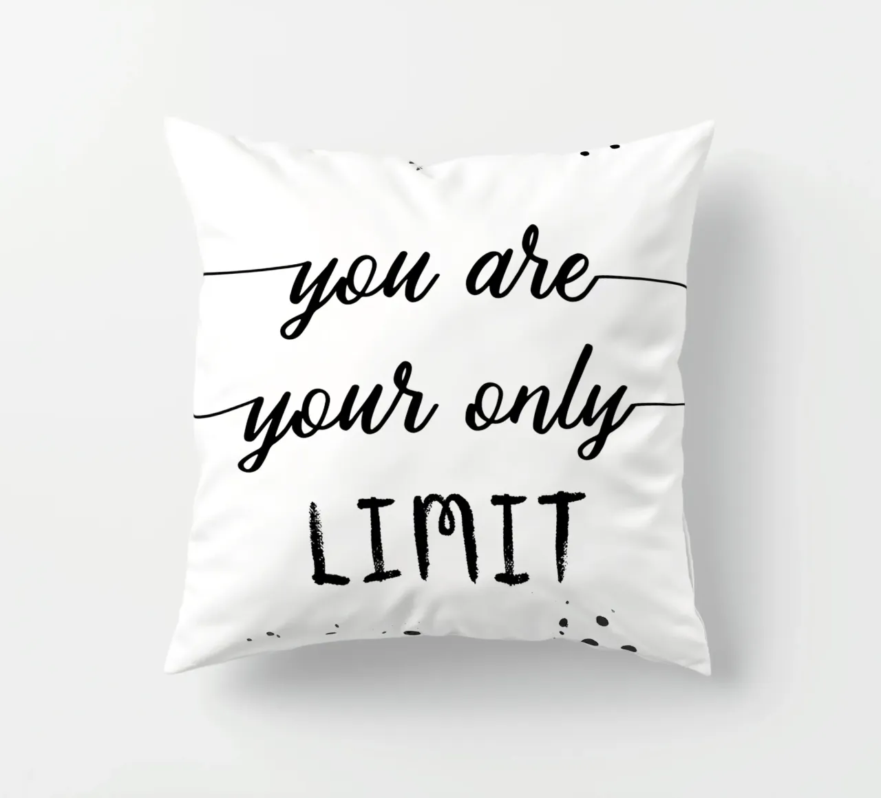 TEXT ART You are your only limit cuscino da Melanie Viola
