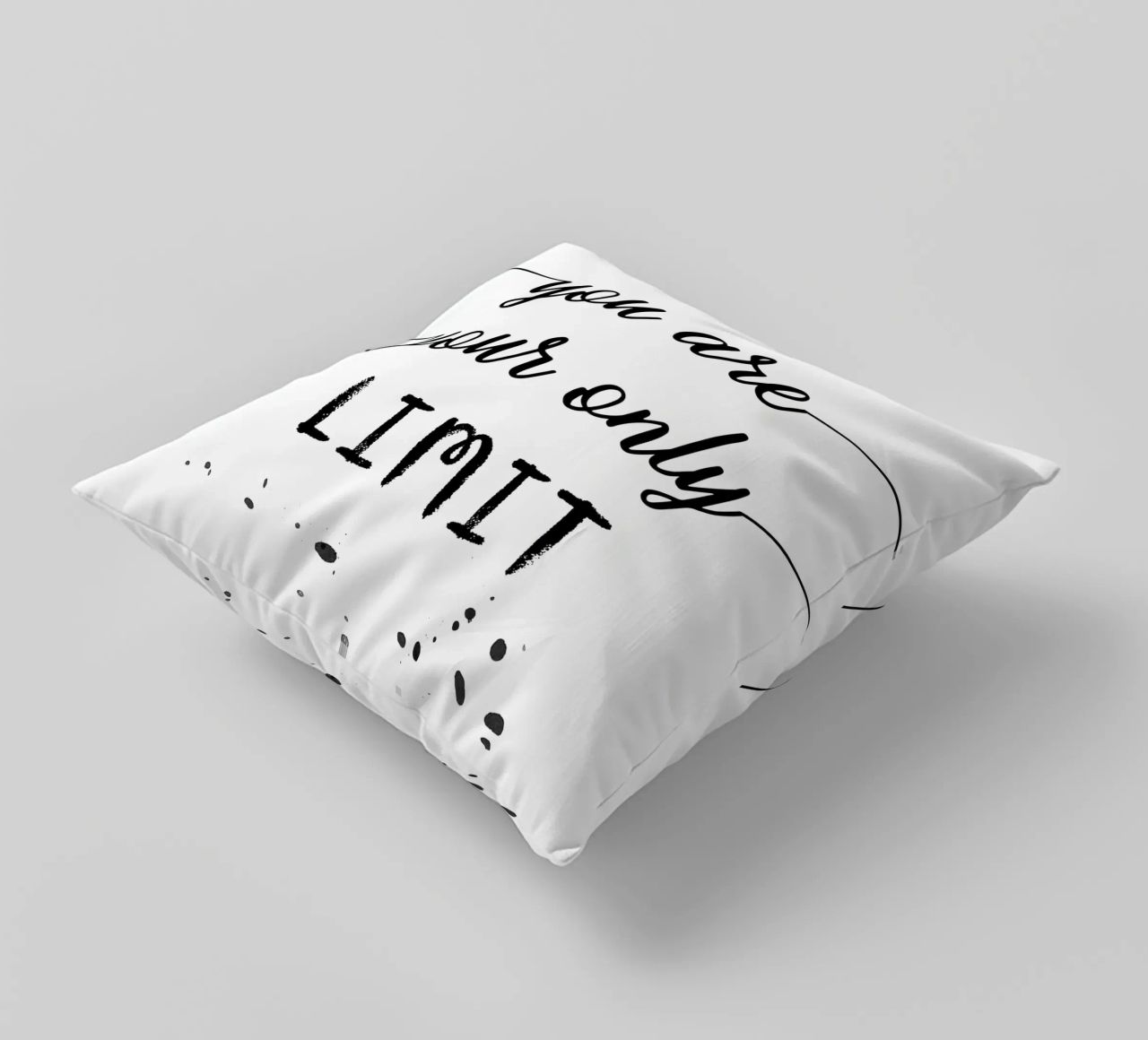 TEXT ART You are your only limit cuscino da Melanie Viola