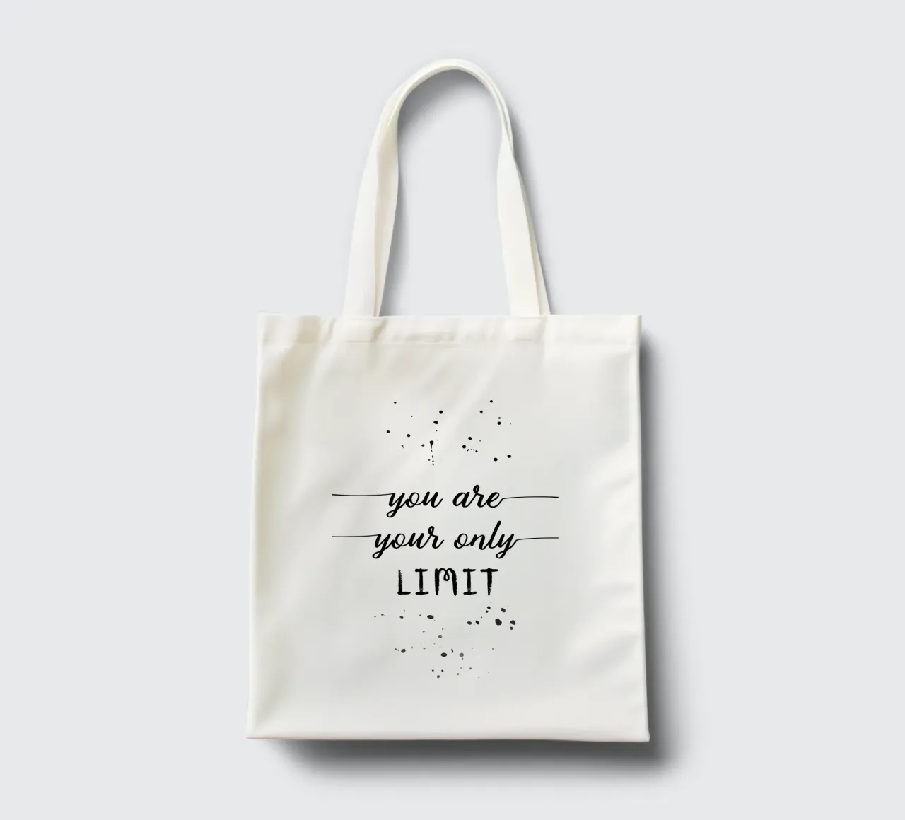 TEXT ART You are your only limit tote bag de Melanie Viola