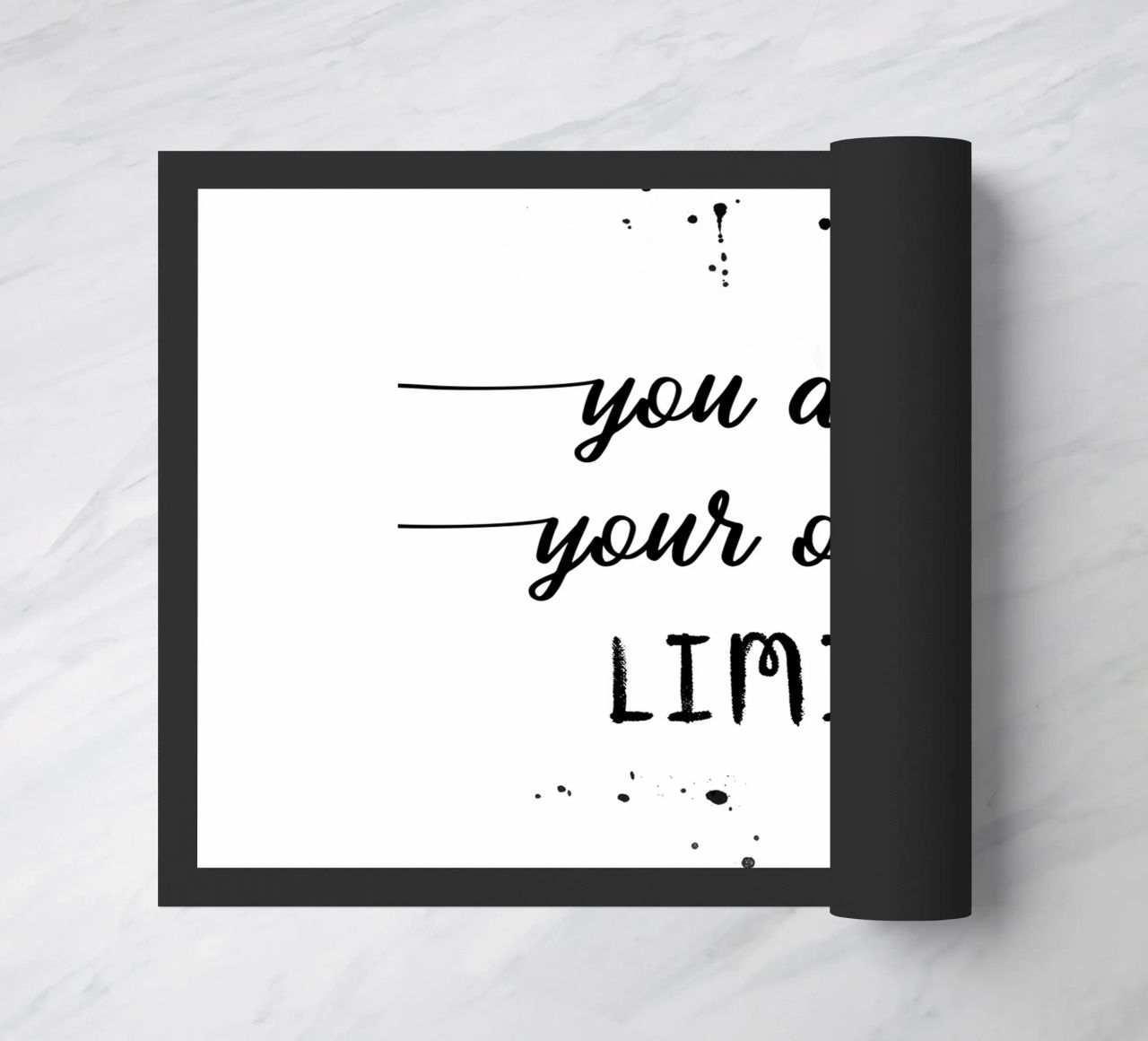 TEXT ART You are your only limit felpudo de Melanie Viola