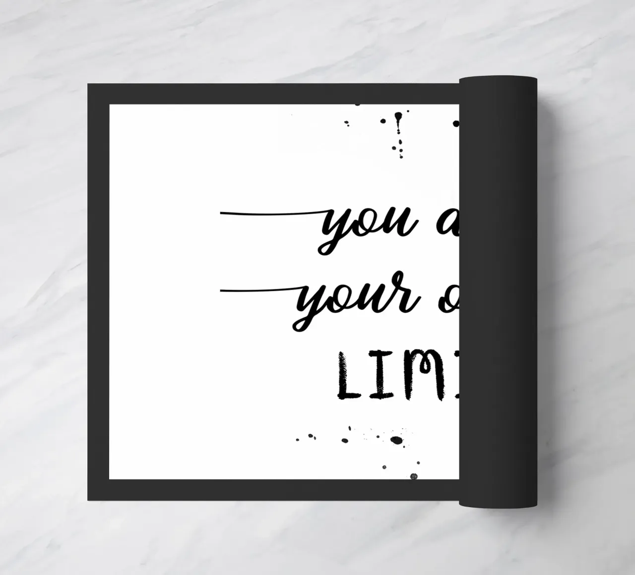 TEXT ART You are your only limit paillasson de Melanie Viola