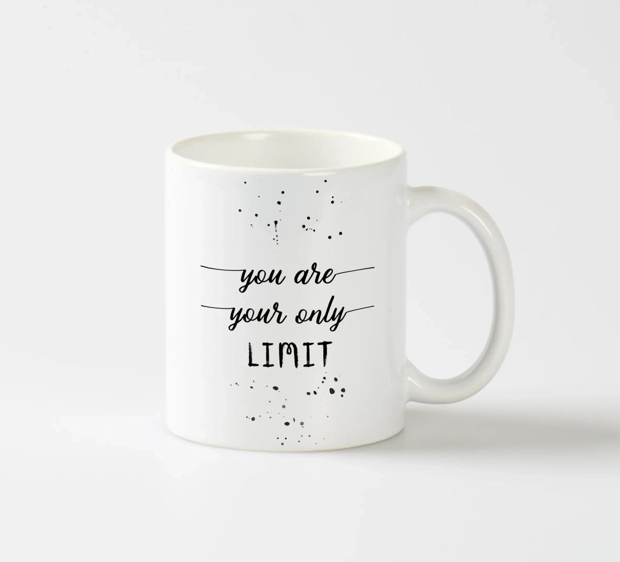 TEXT ART You are your only limit tazza in ceramica da Melanie Viola