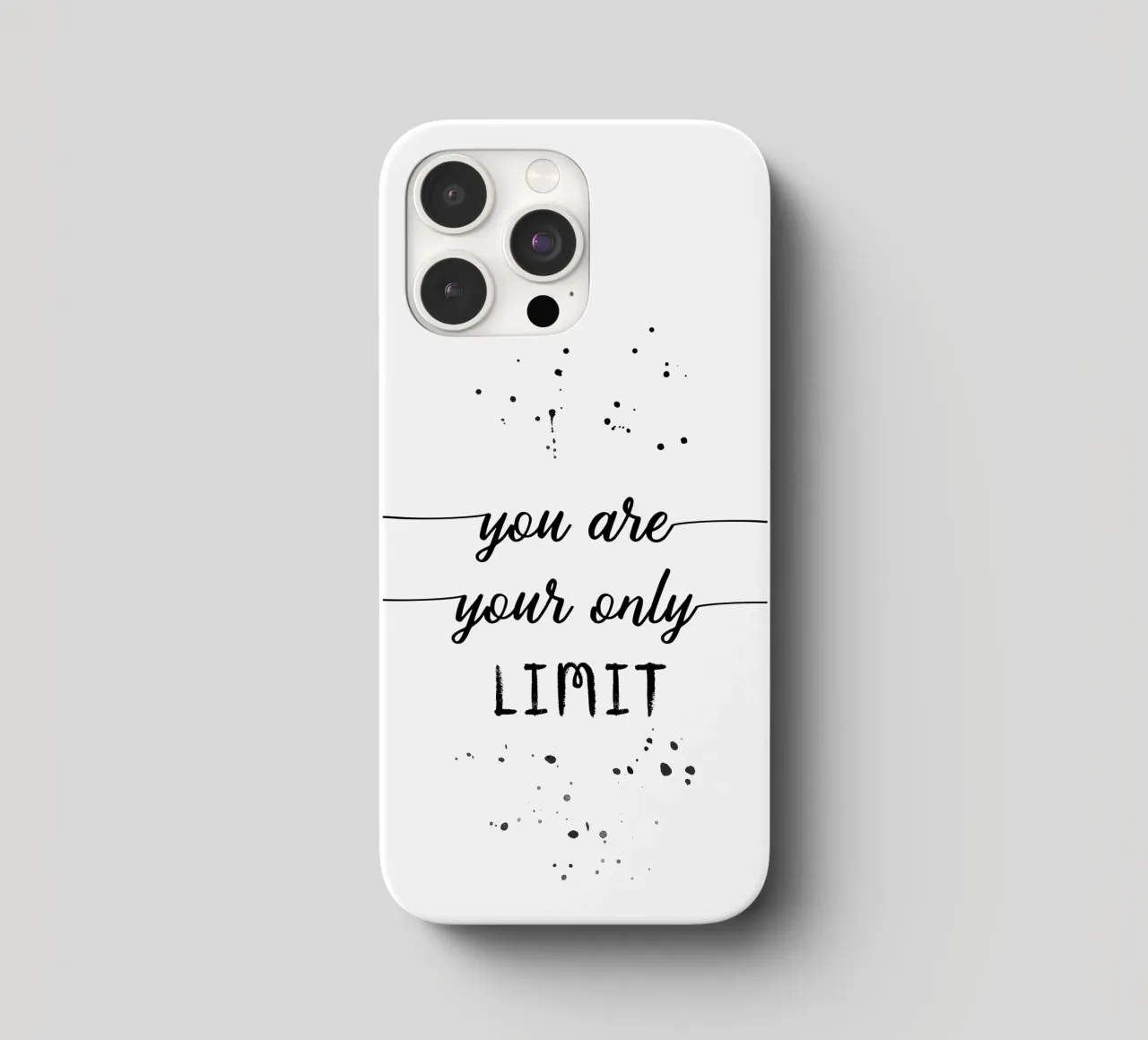 TEXT ART You are your only limit cover iphone da Melanie Viola