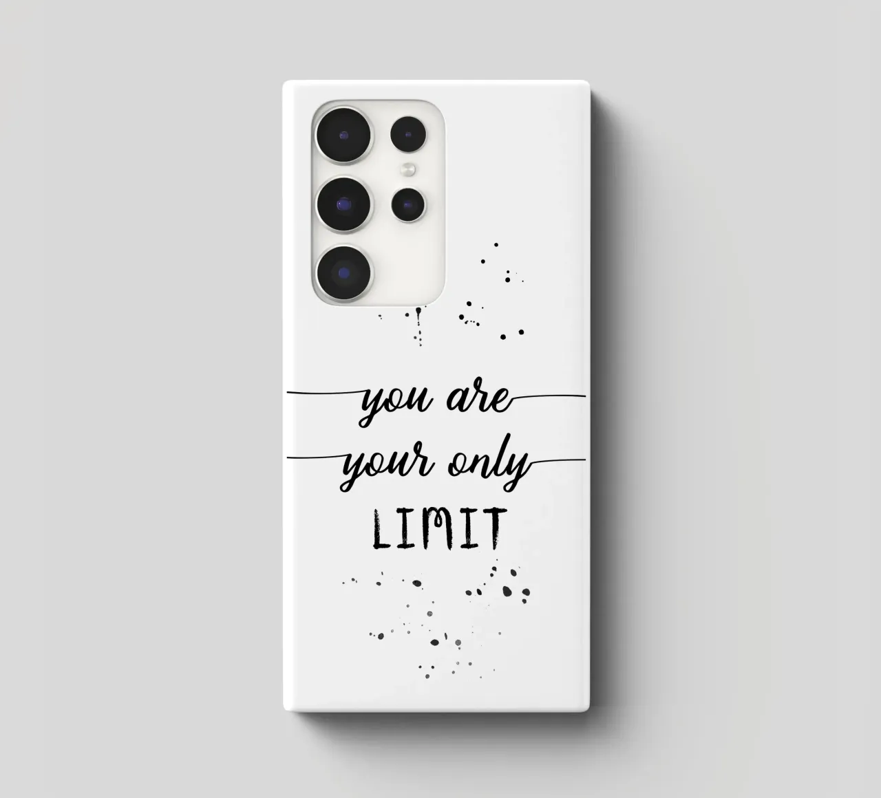 TEXT ART You are your only limit cover samsung da Melanie Viola