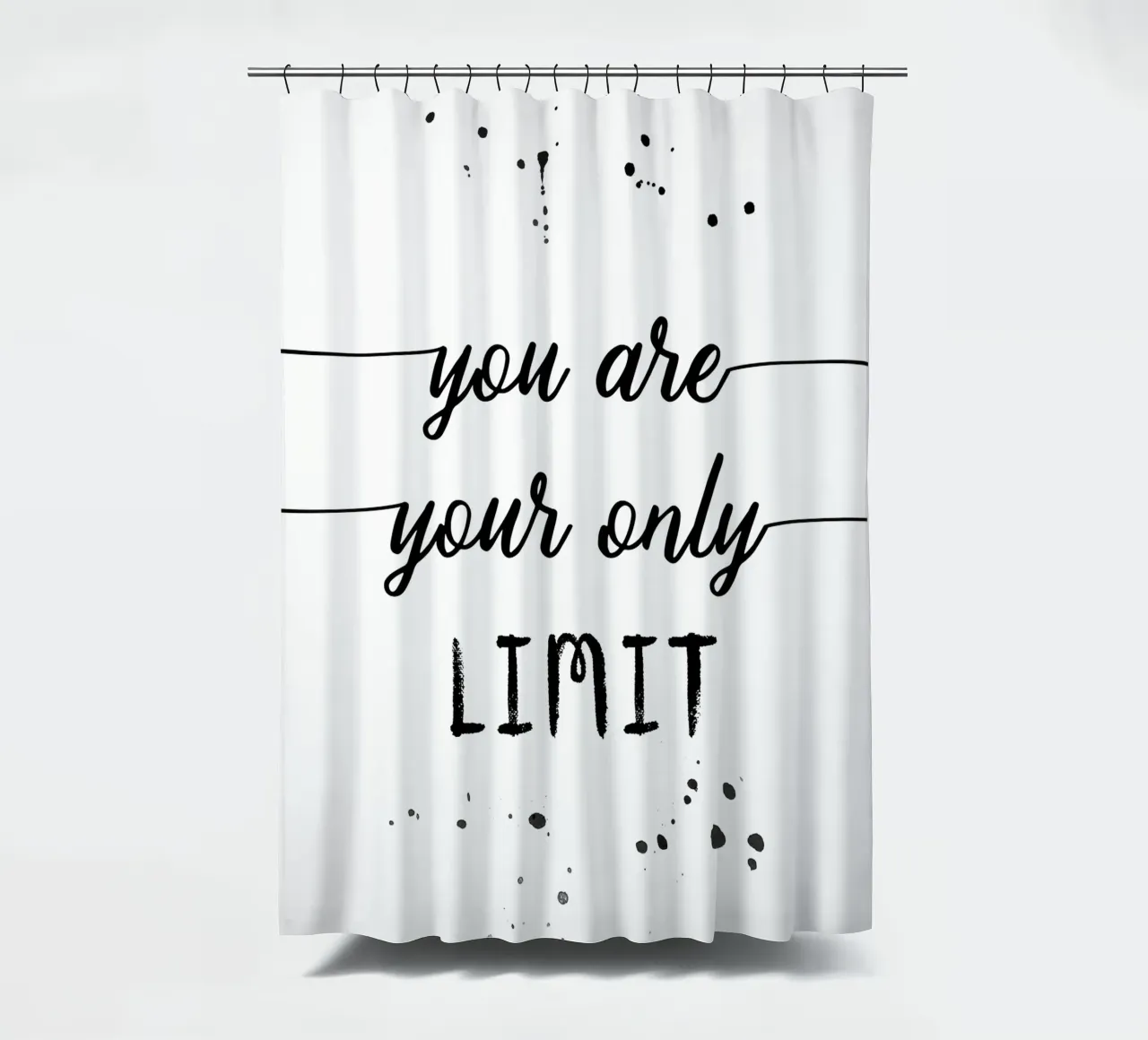 TEXT ART You are your only limit tenda da doccia da Melanie Viola