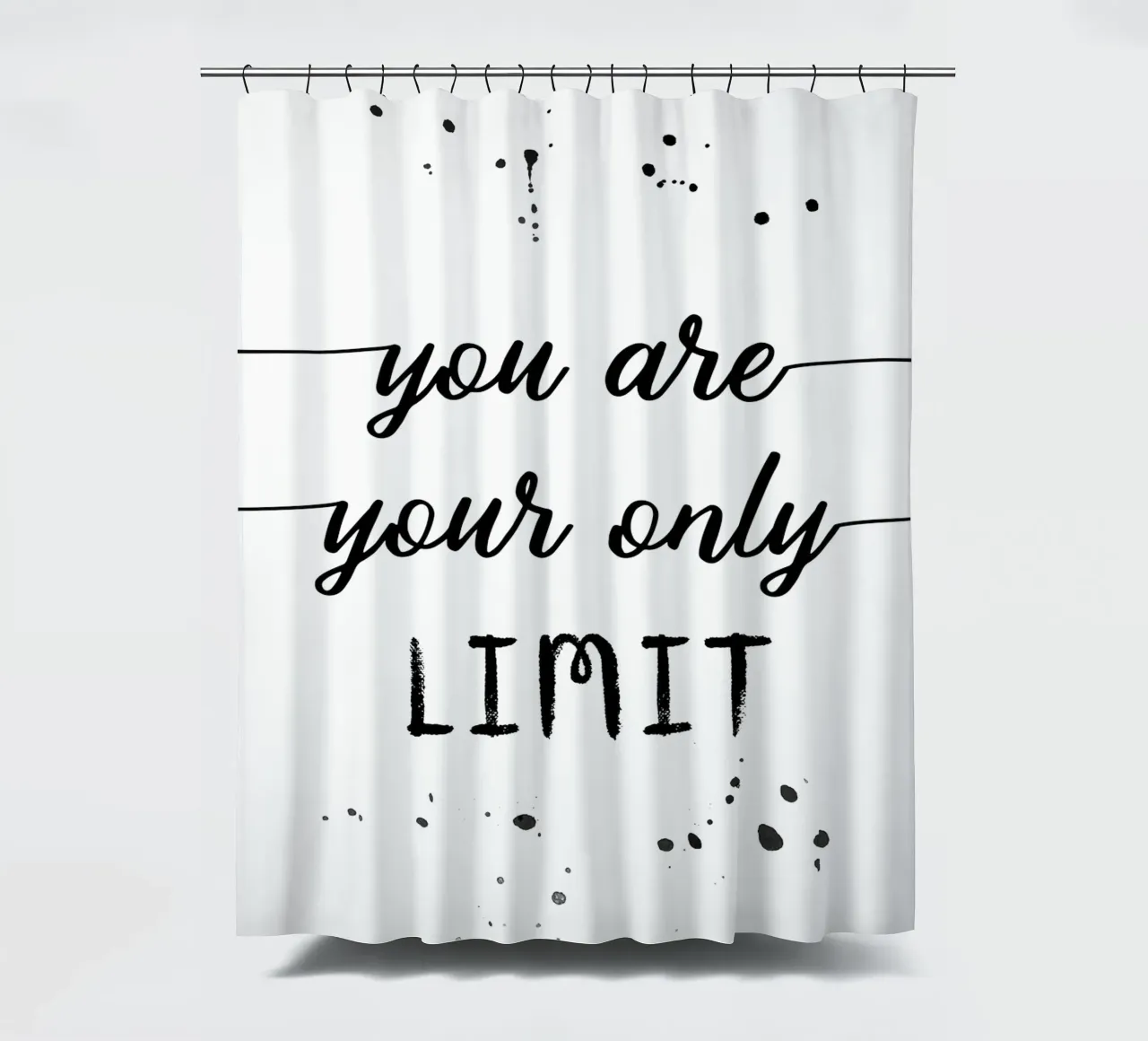 TEXT ART You are your only limit tenda da doccia da Melanie Viola