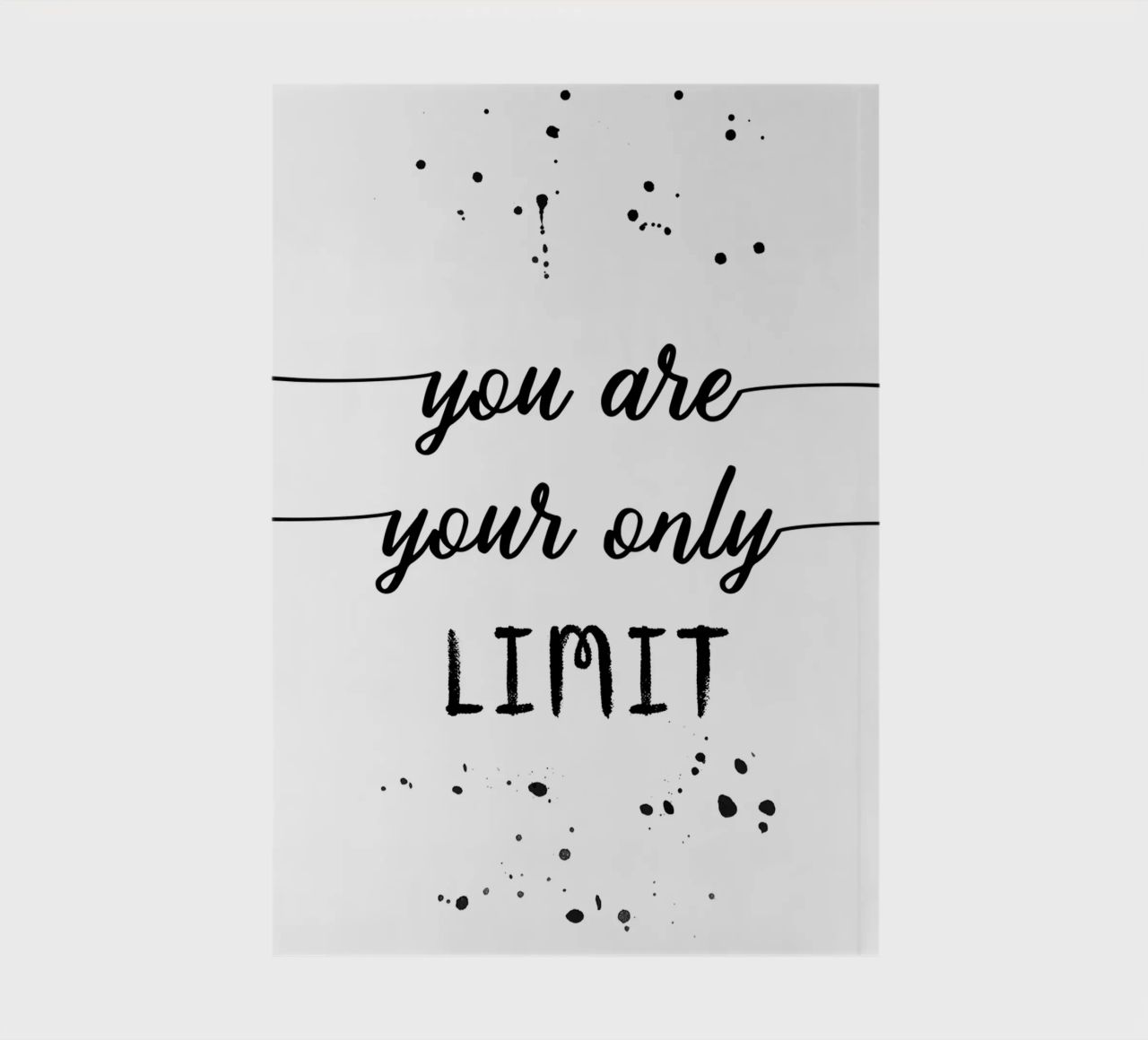 TEXT ART You are your only limit diario da Melanie Viola
