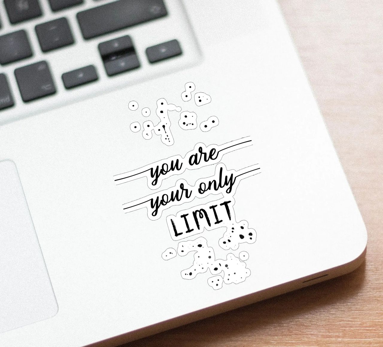 TEXT ART You are your only limit adesivo da Melanie Viola