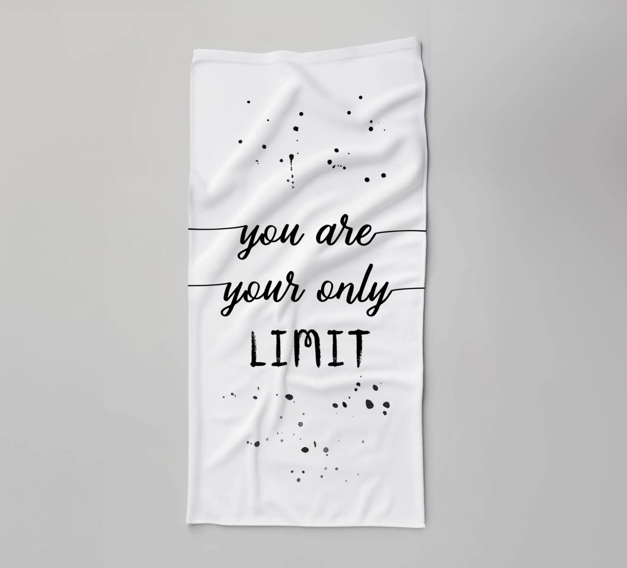 TEXT ART You are your only limit toalla de baño de Melanie Viola
