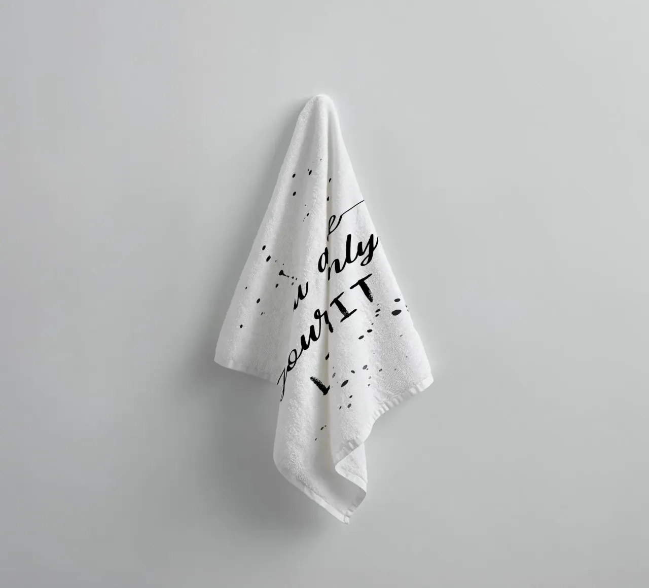 TEXT ART You are your only limit serviette de bain de Melanie Viola