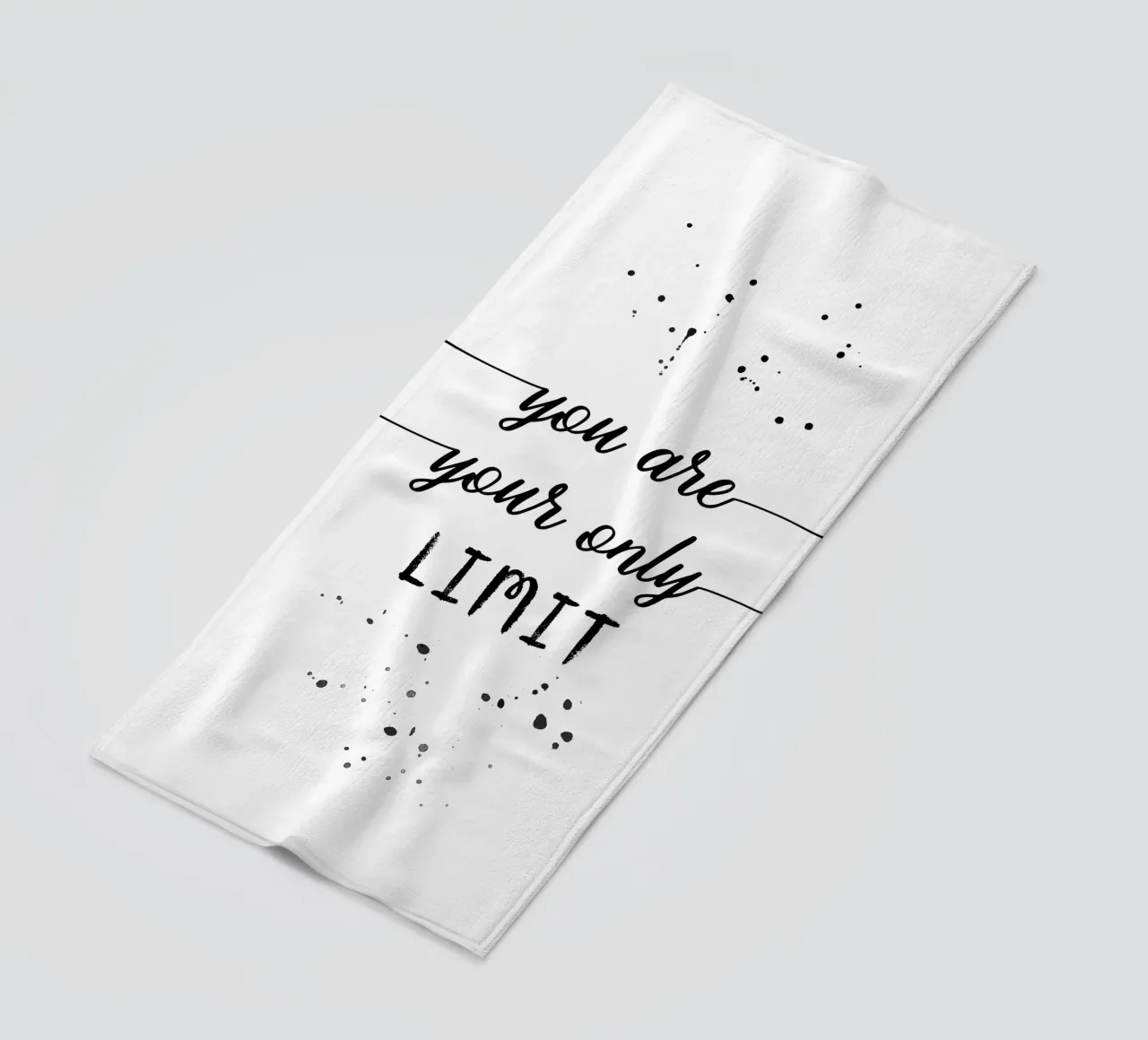 TEXT ART You are your only limit toalla de playa de Melanie Viola