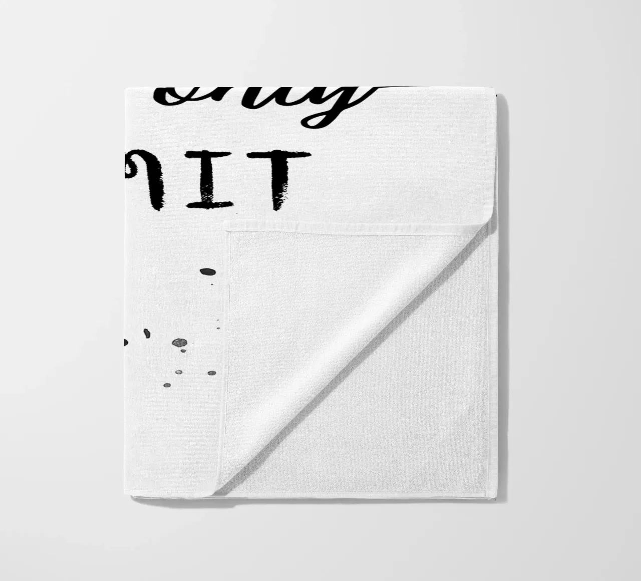 TEXT ART You are your only limit serviette de plage de Melanie Viola