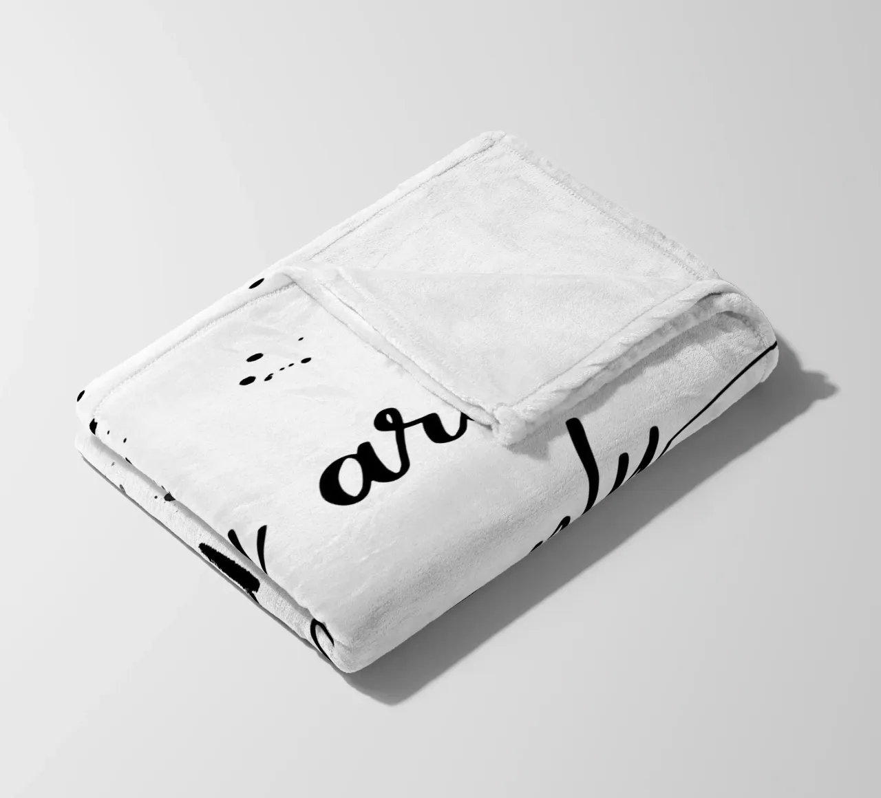 TEXT ART You are your only limit coperta in pile da Melanie Viola