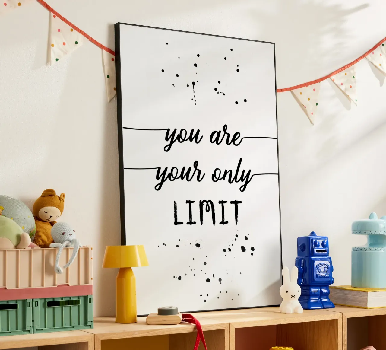 TEXT ART You are your only limit alluminio dibond da Melanie Viola