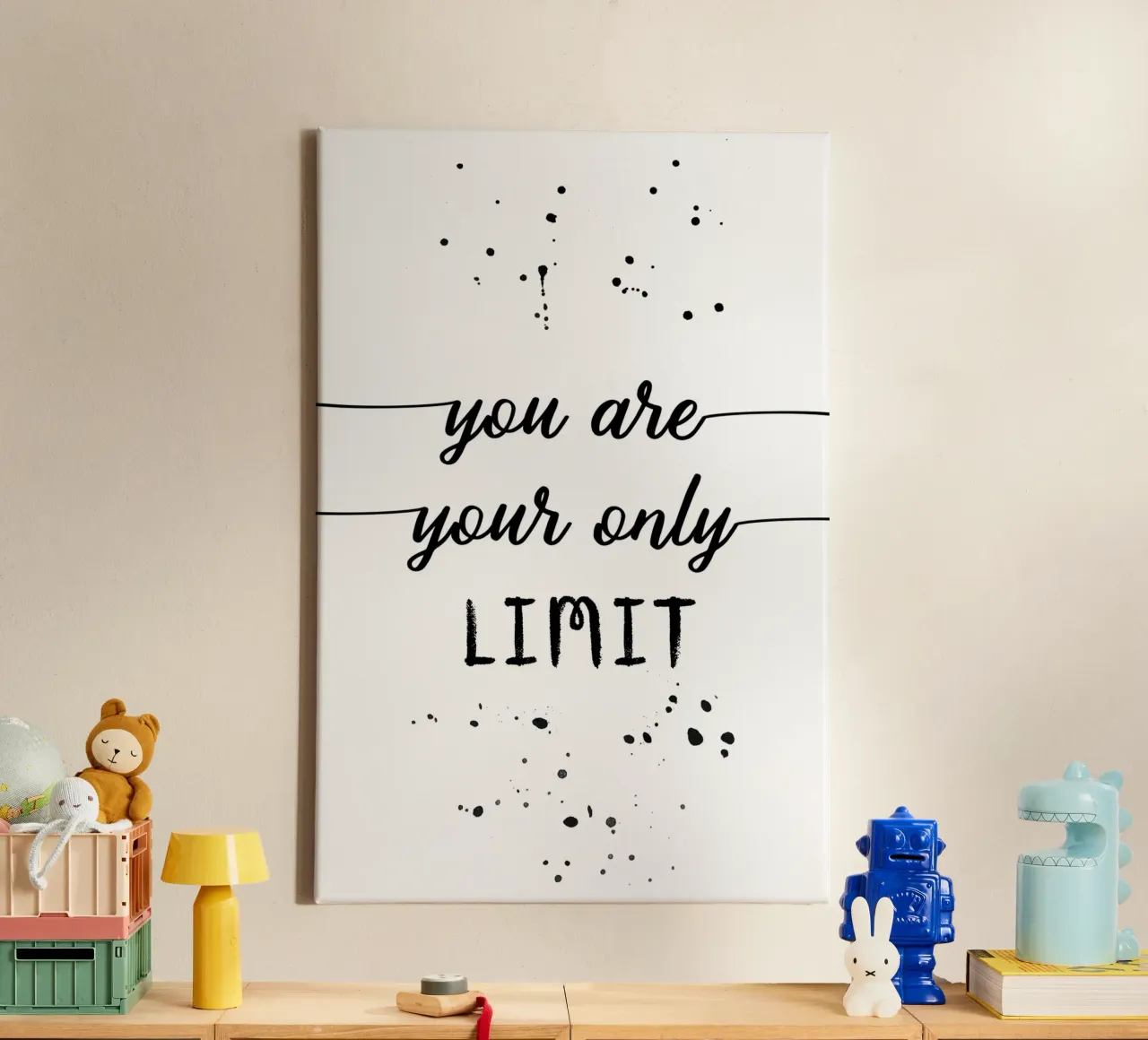 TEXT ART You are your only limit tela da Melanie Viola
