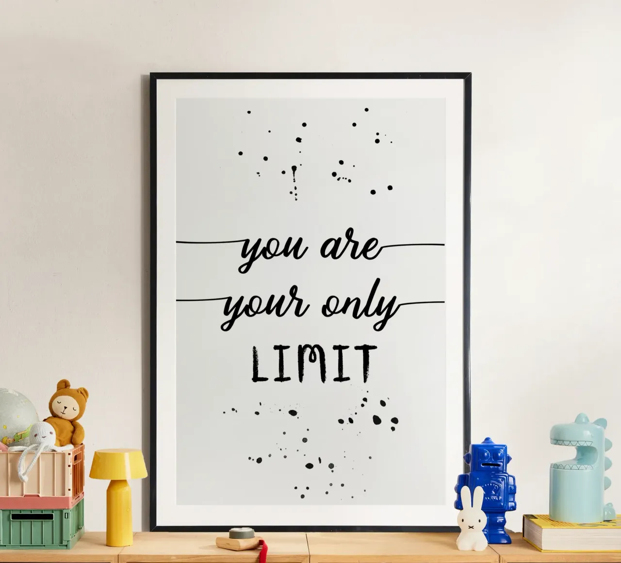 TEXT ART You are your only limit carta hahnemühle da Melanie Viola