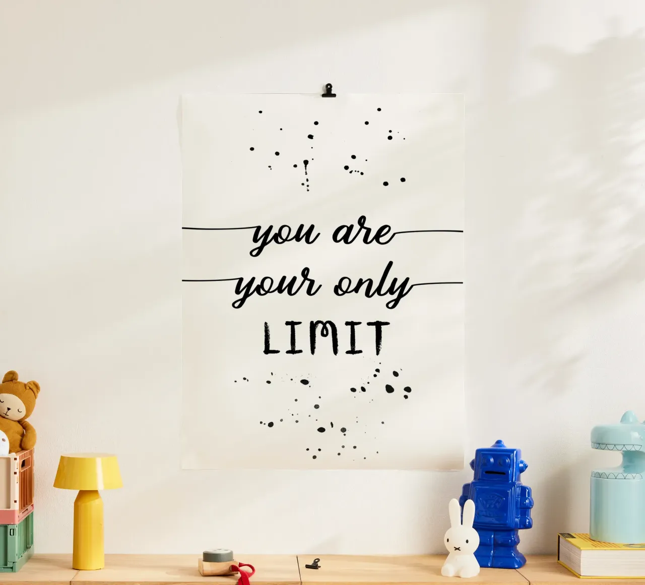 TEXT ART You are your only limit poster da Melanie Viola