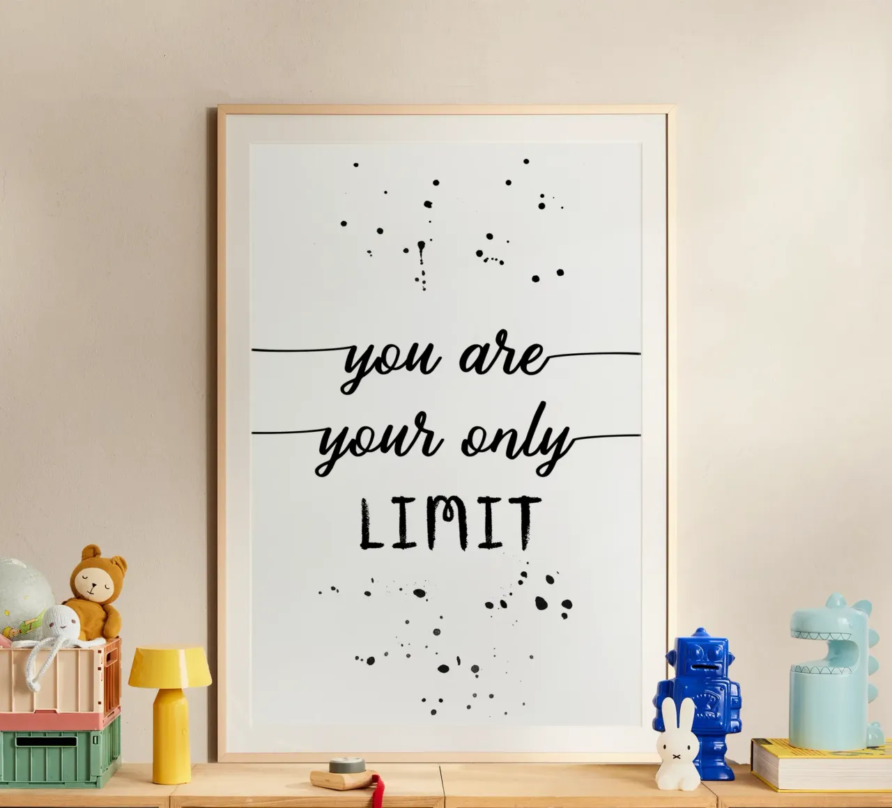 TEXT ART You are your only limit carta hahnemühle da Melanie Viola