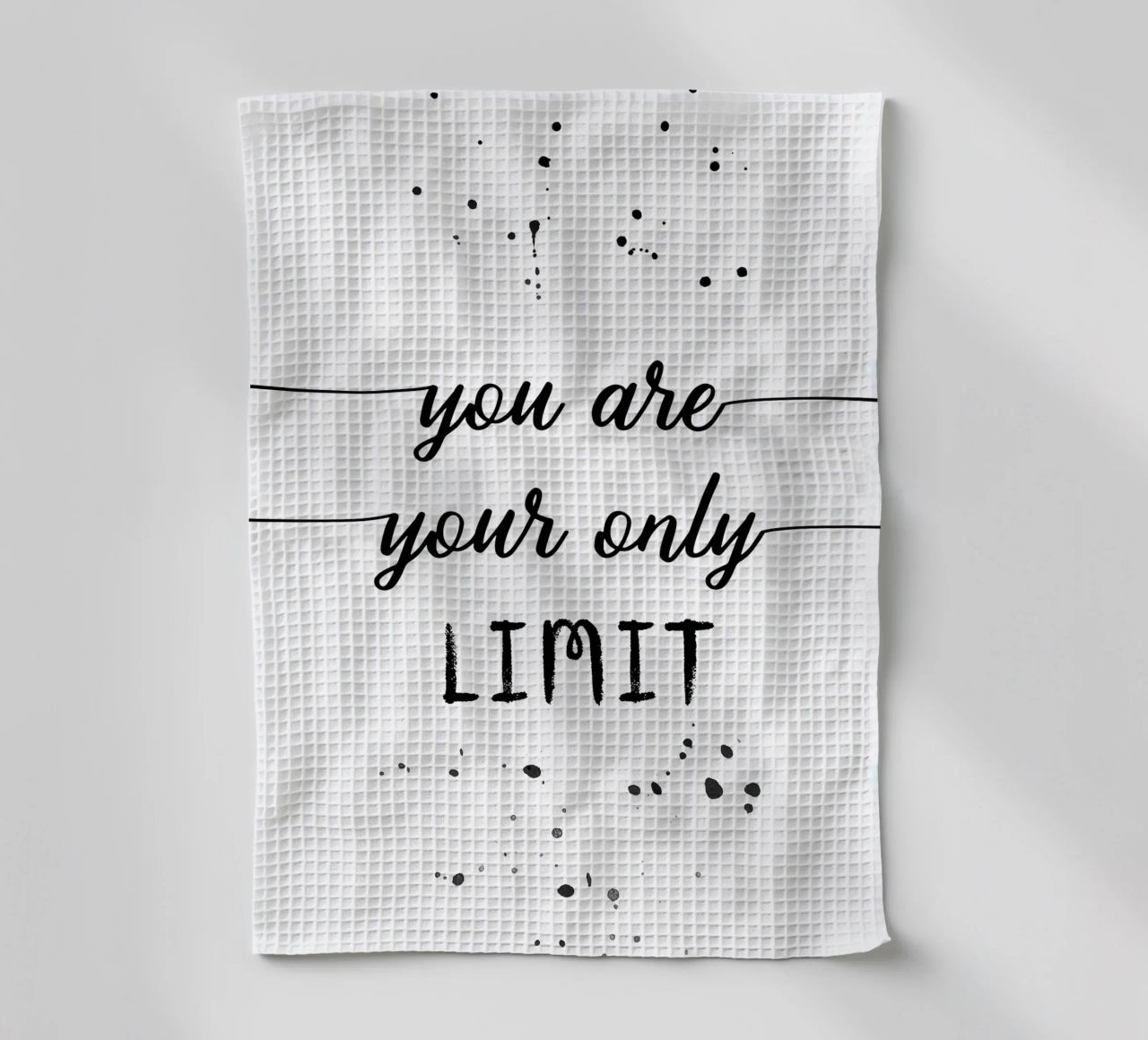 TEXT ART You are your only limit torchon de Melanie Viola