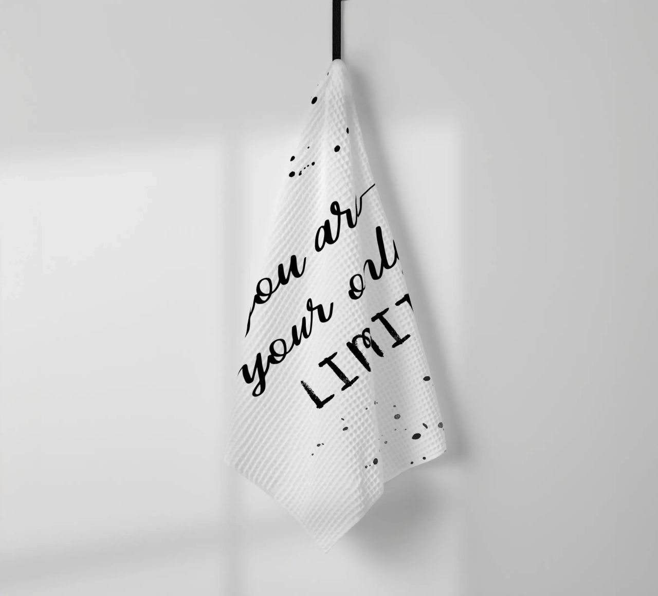 TEXT ART You are your only limit torchon de Melanie Viola