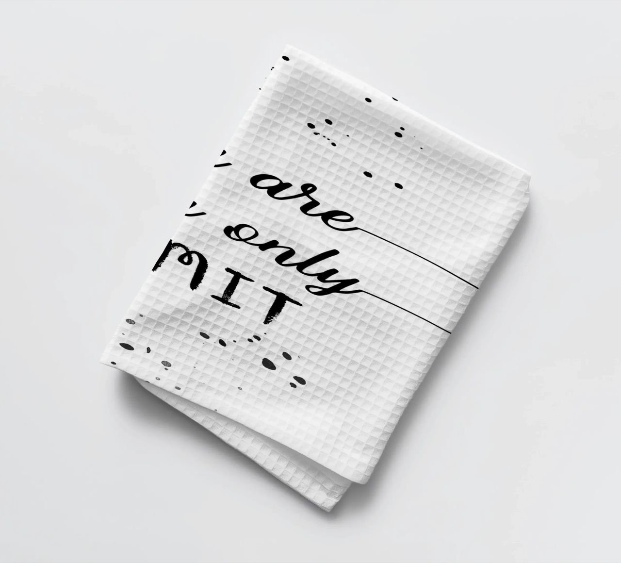 TEXT ART You are your only limit torchon de Melanie Viola