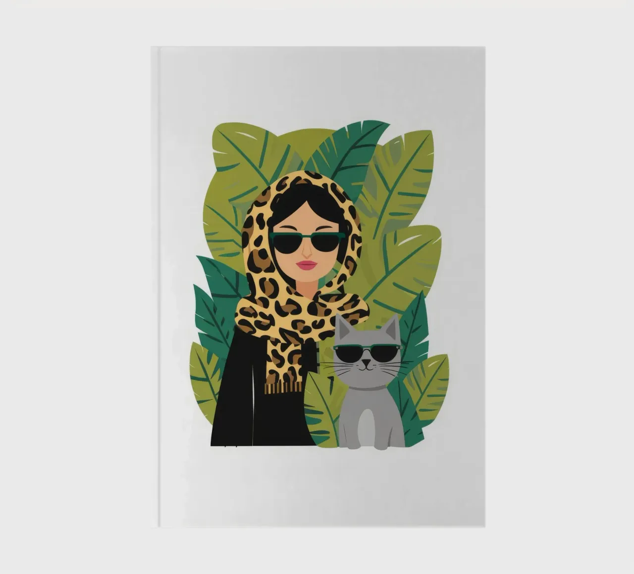 Leopard Print Cool Cats notebook by Stone Decade