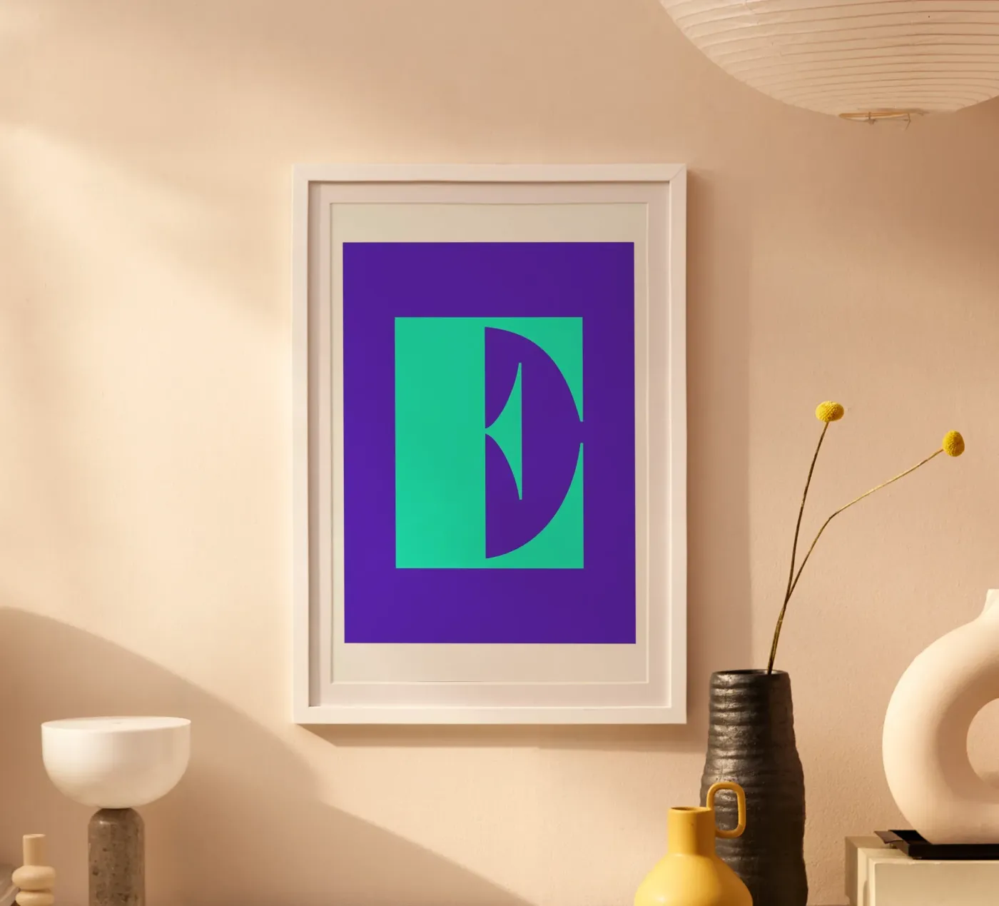 Colorful E poster da Mottos by Sinan Saydik