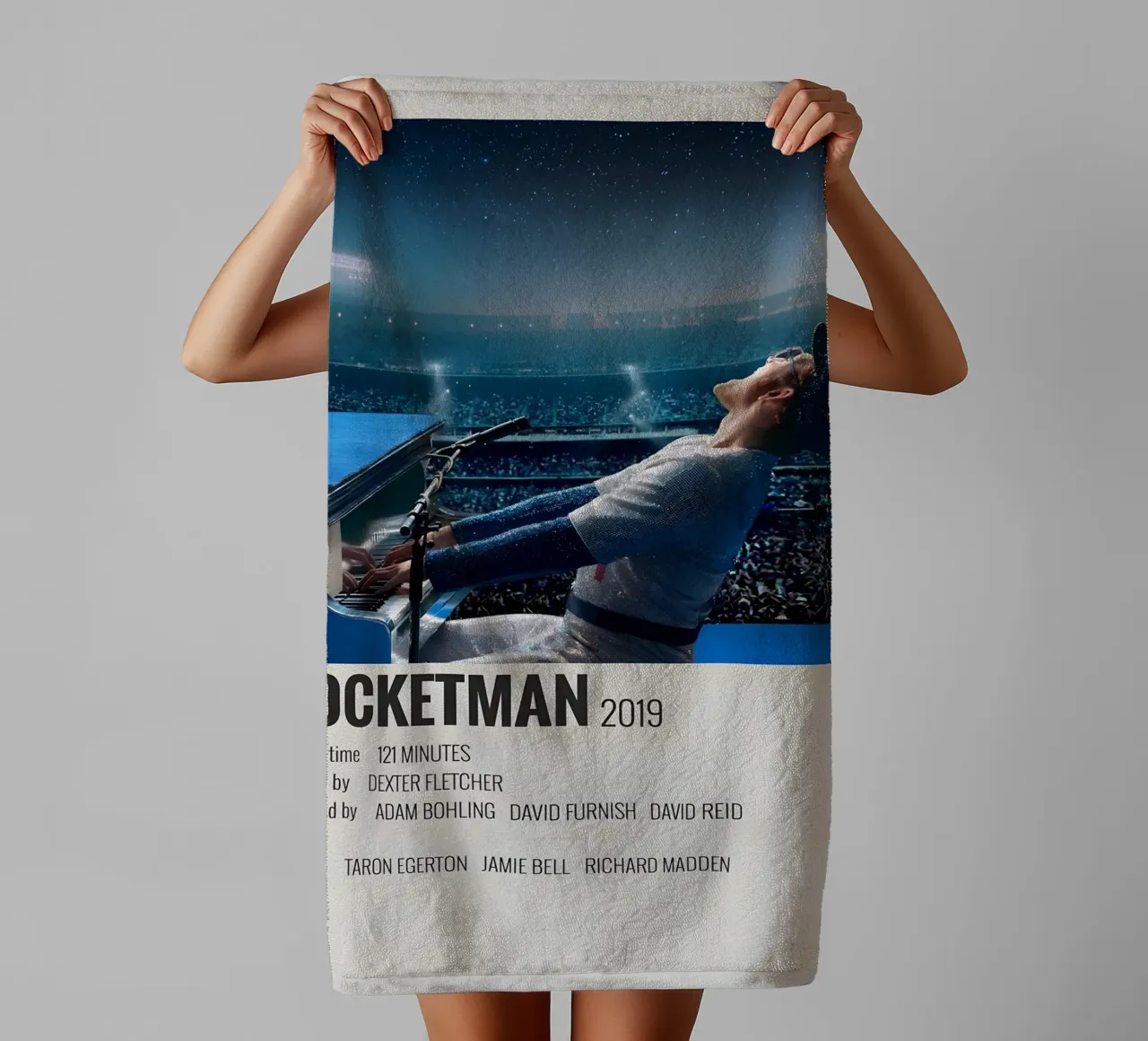 ROCKETMAN 2019 asciugamano da bagno da MVFminimalist