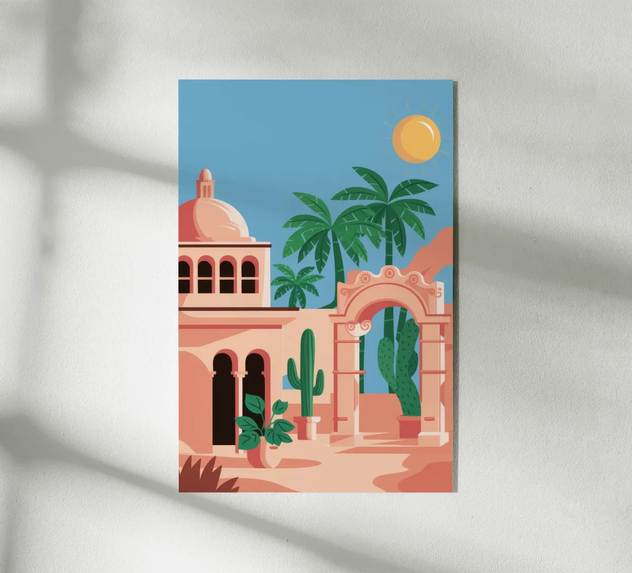 Oasi delle palme del deserto plexiglass da Muse Artworks