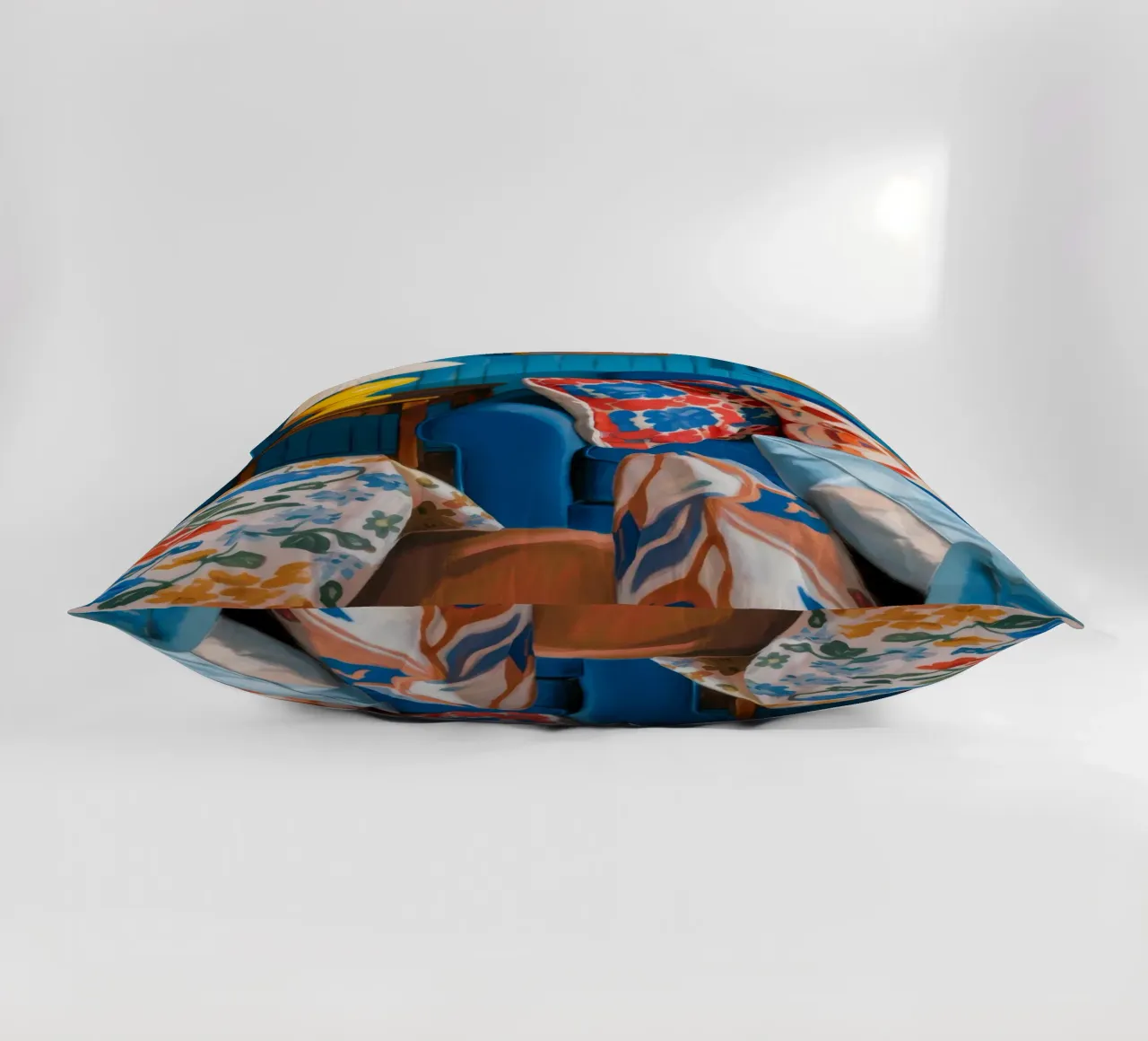 Comodità di letto blu cuscino da Haven Fantasy