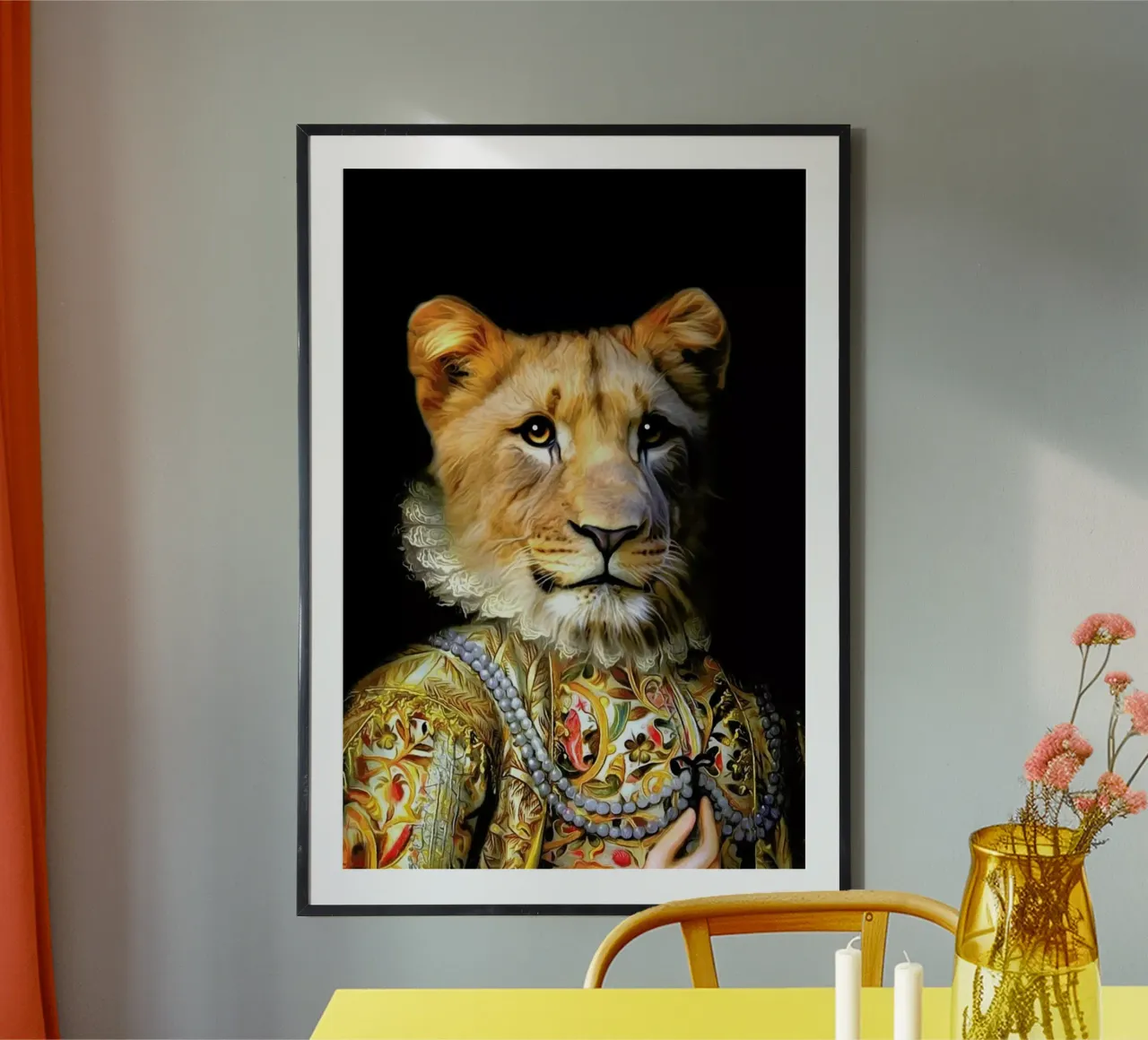 Lilly poster con telaio in legno da Tein Lucasson