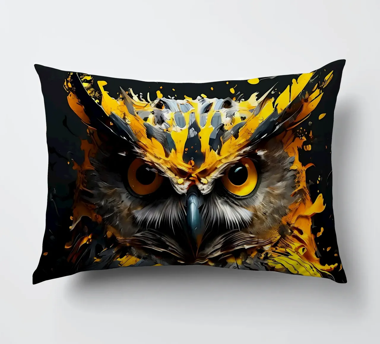 Gufo_stile_G_1 cuscino da Tierisch bunt by LK