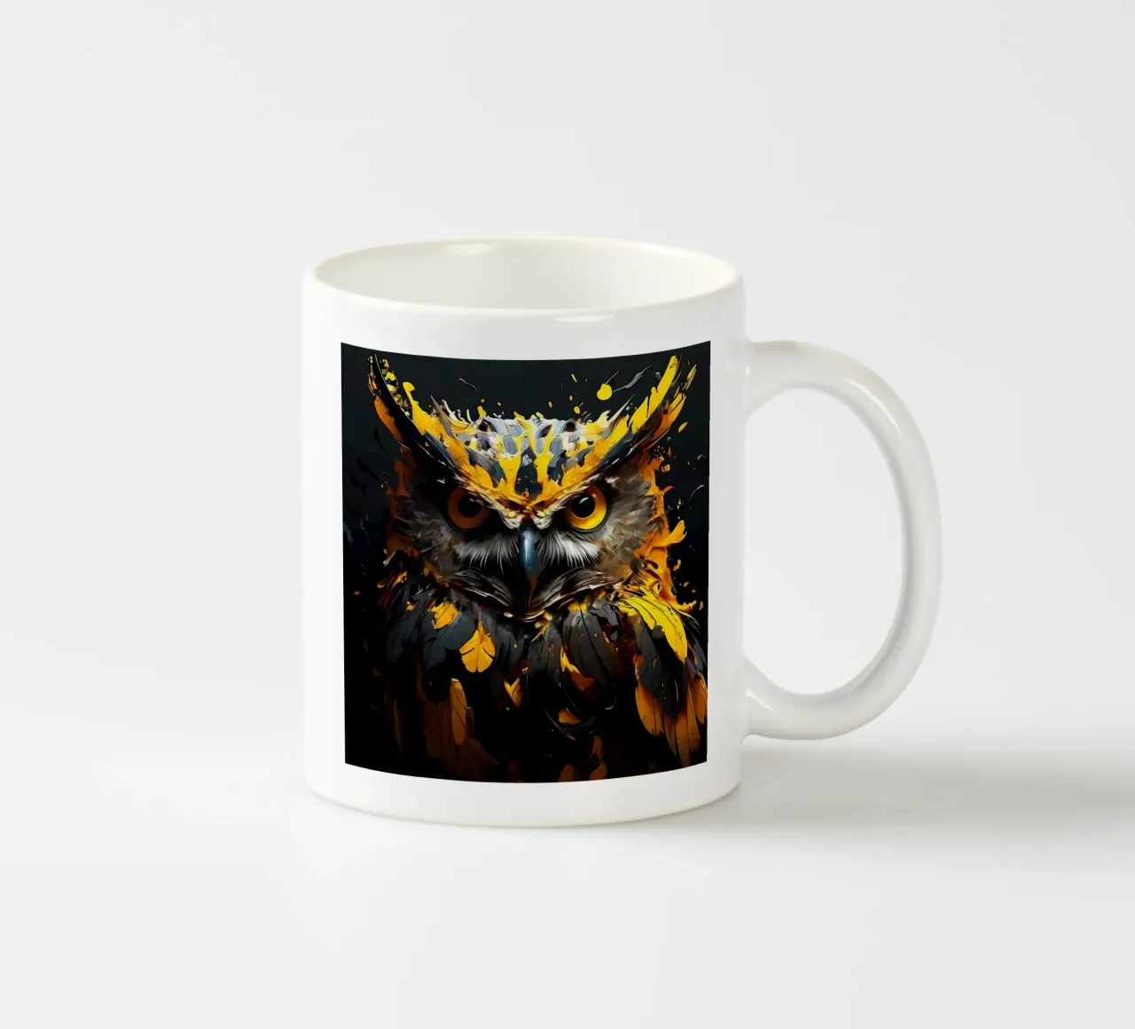 Gufo_stile_G_1 tazza in ceramica da Tierisch bunt by LK
