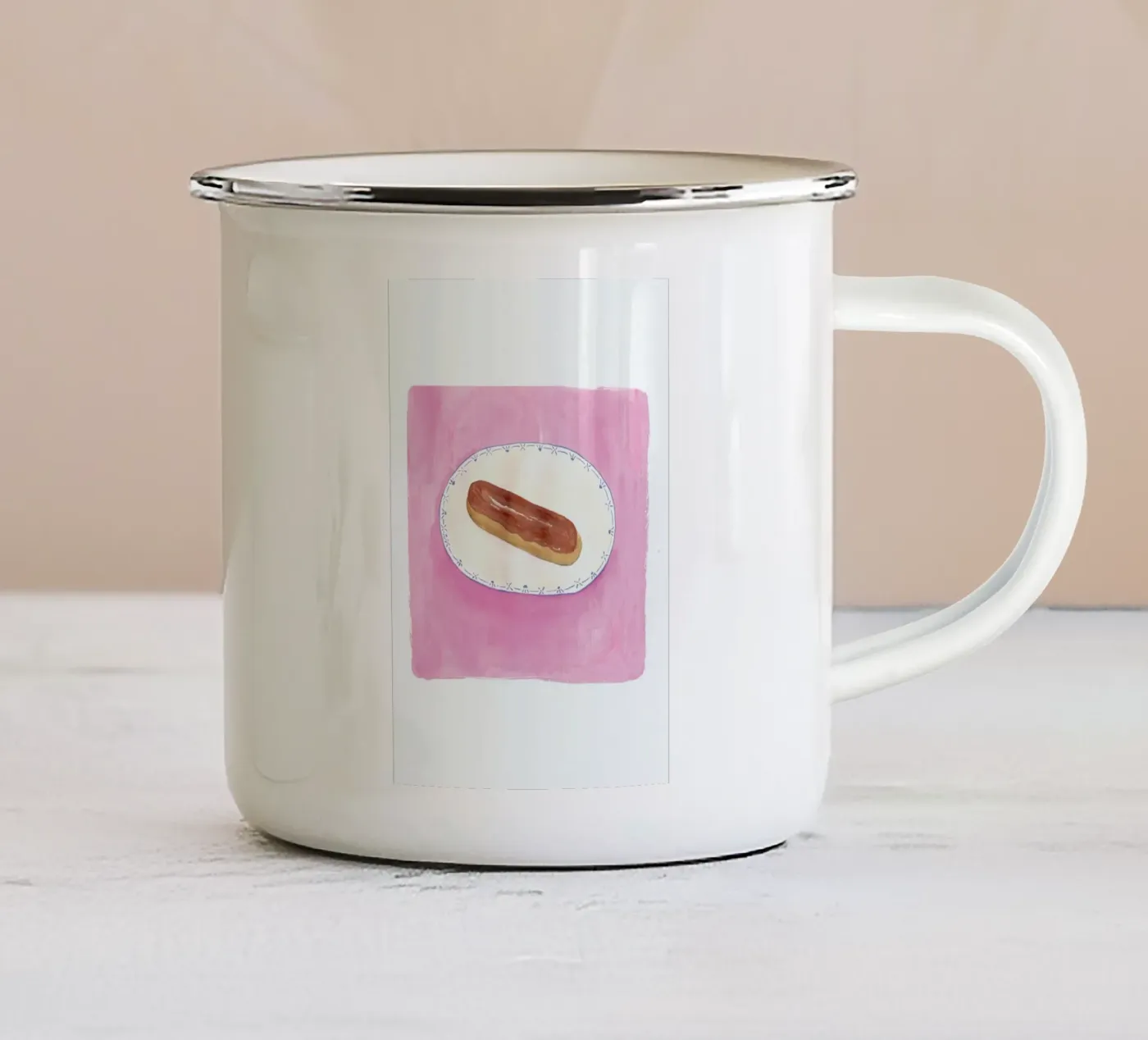 Eclair enamel mug by Atelier Mave