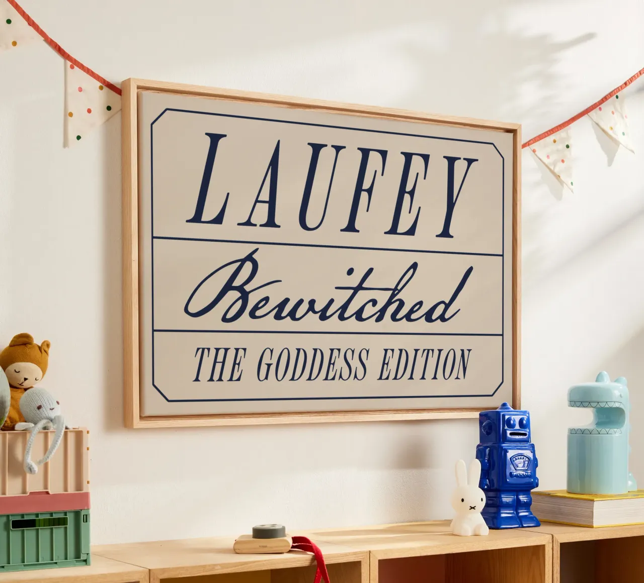 Laufey Goddess tela con Cornice a cassetta da carleemiller