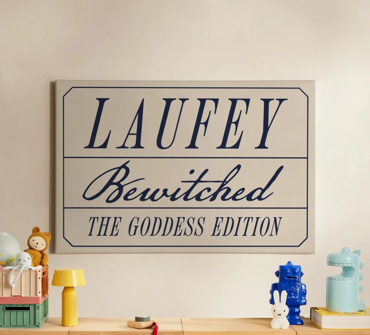 Laufey Goddess tela con Cornice a cassetta da carleemiller