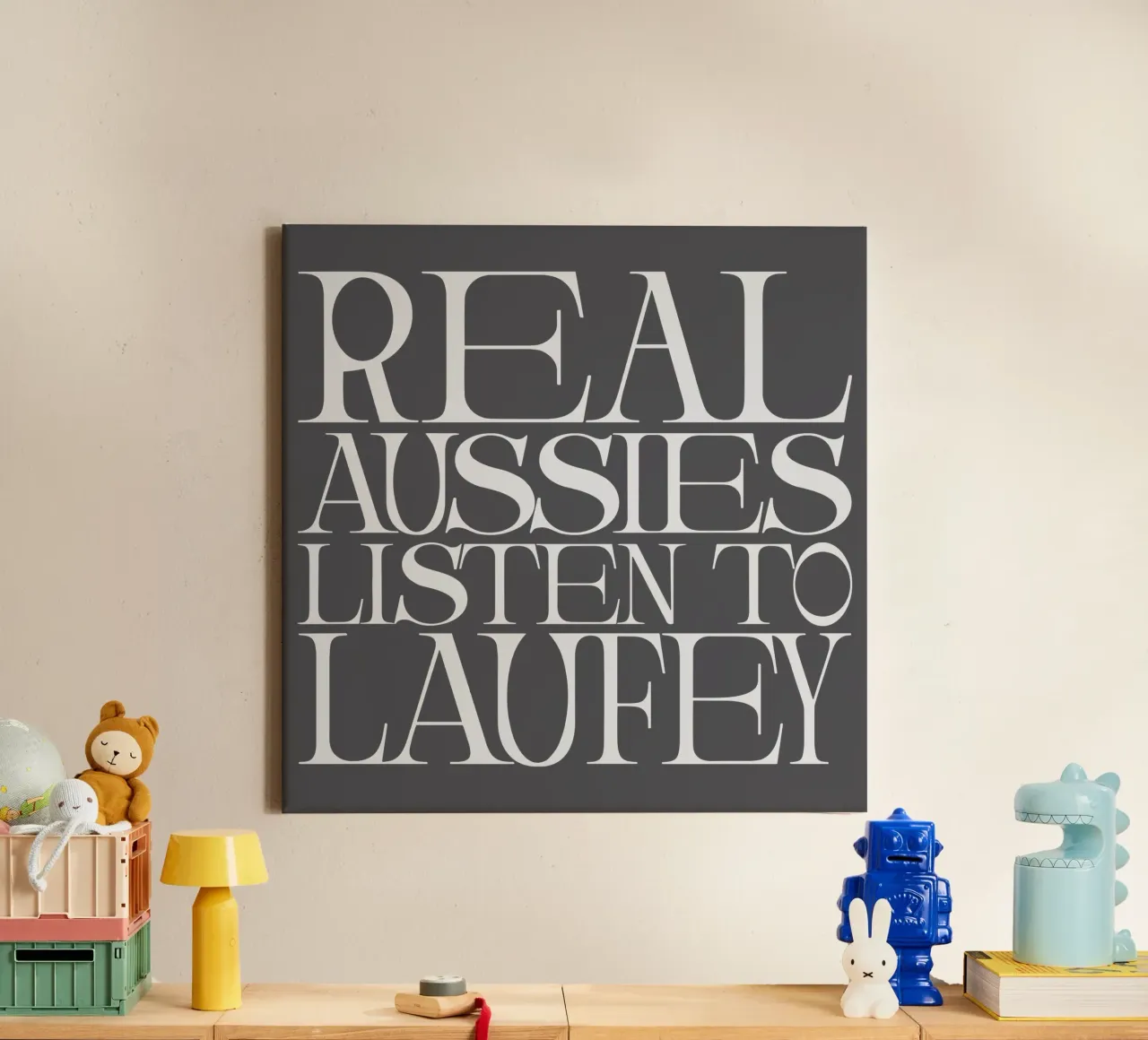 Laufey Real Aussies Listen to Lfy canvas van carleemiller