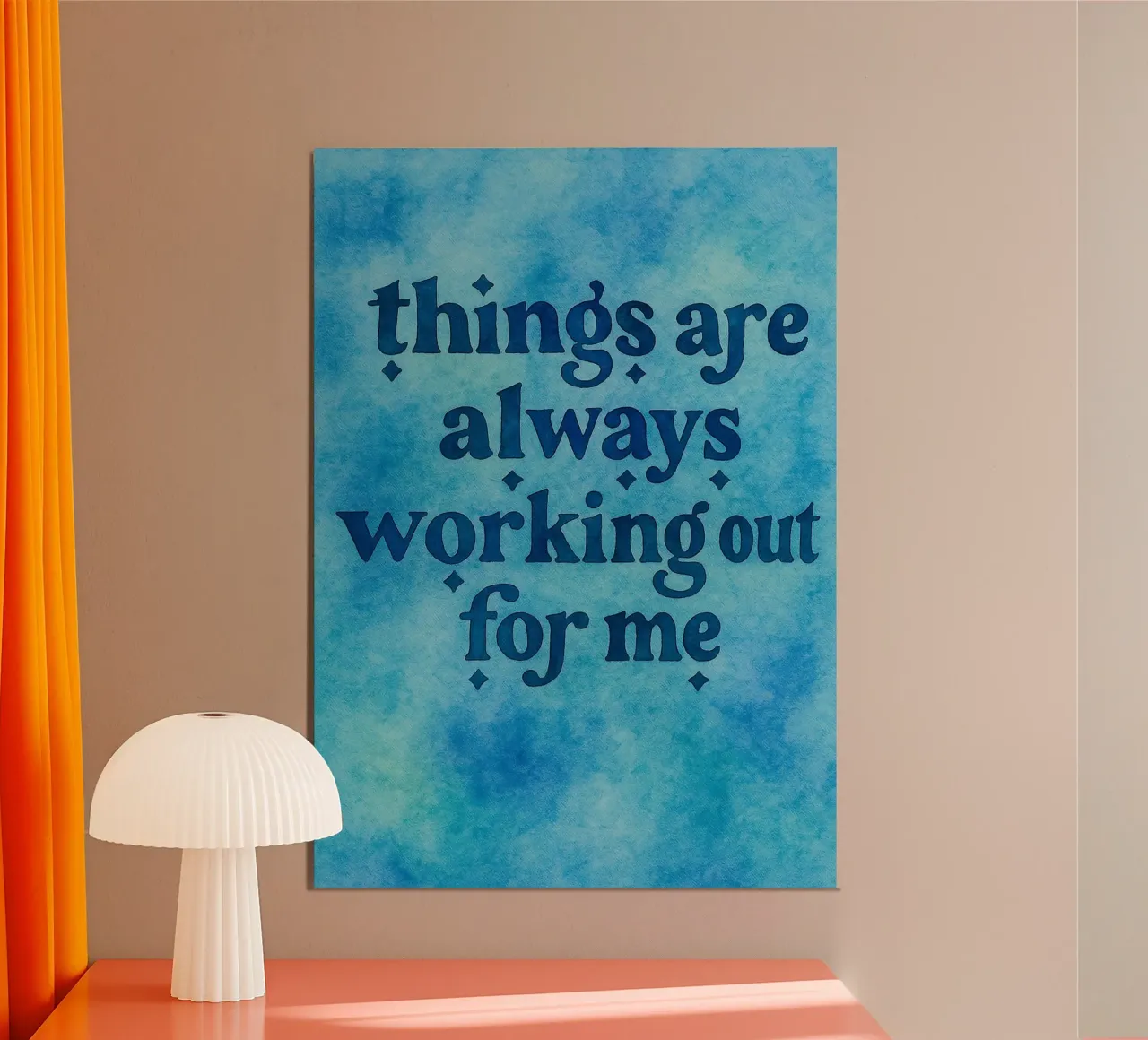 le cose stanno funzionando per me poster da onelove