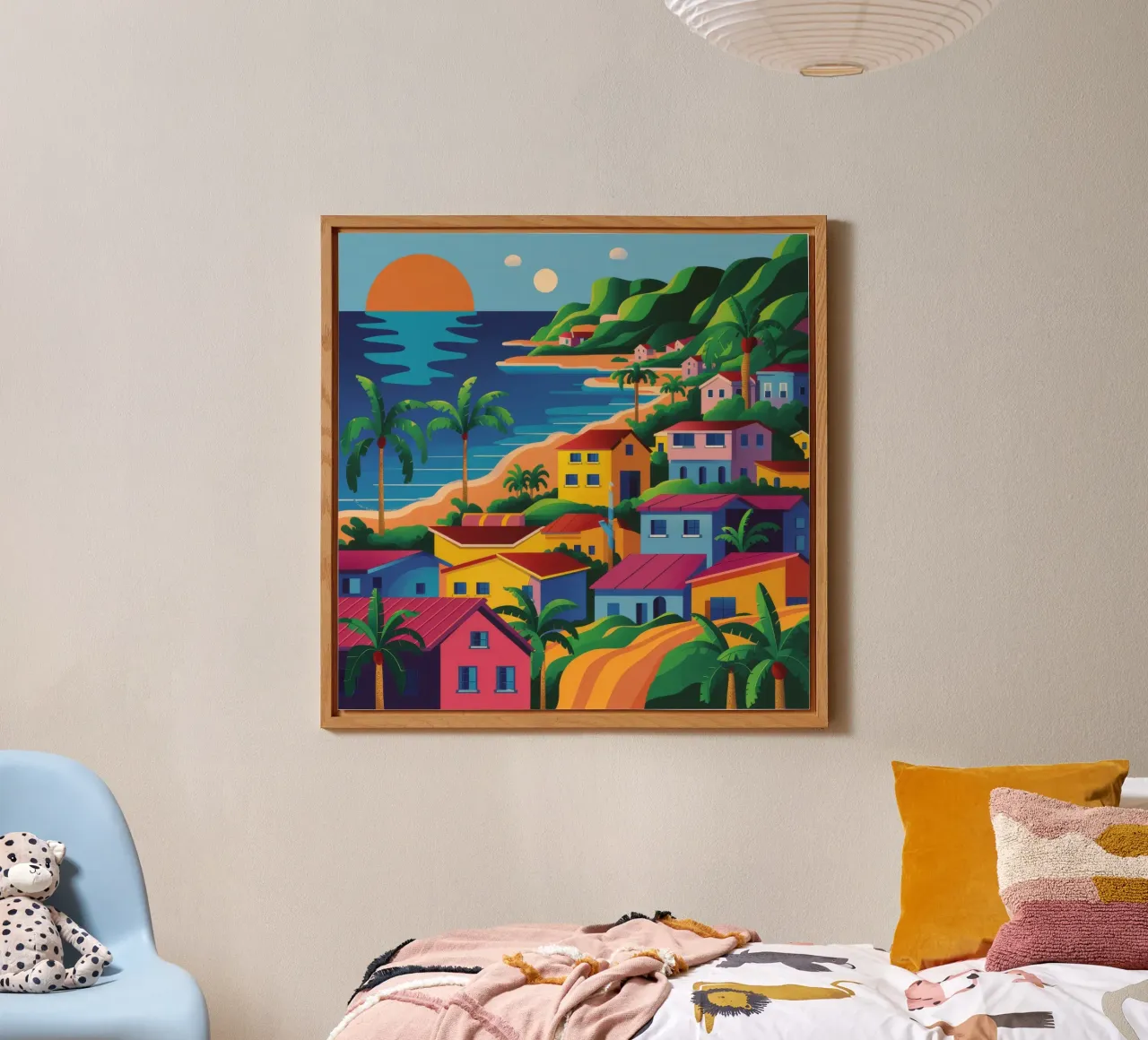 Coastal Town Bay alu-dibond by FadeAura