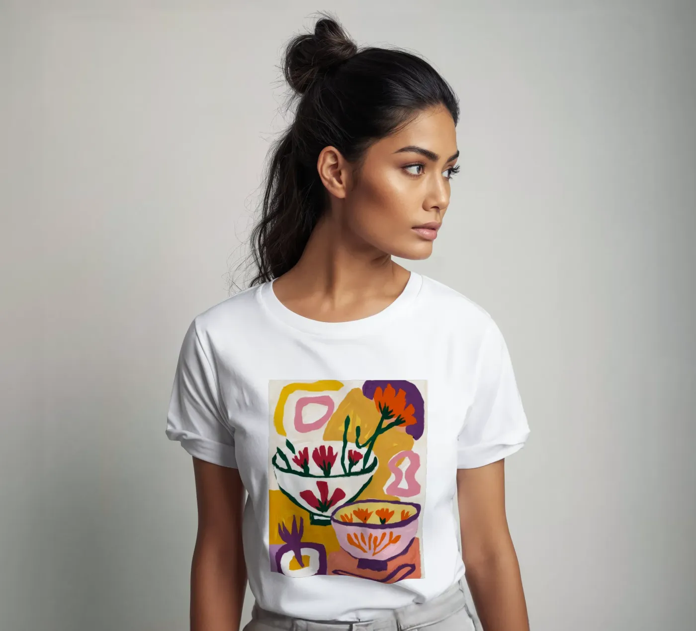 Forme astratte di fioritura t-shirt da Fable Tempa