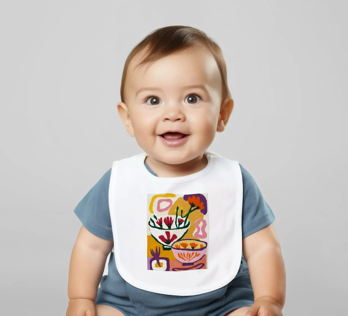 Abstract Bloom Forms bavoir de Fable Tempa