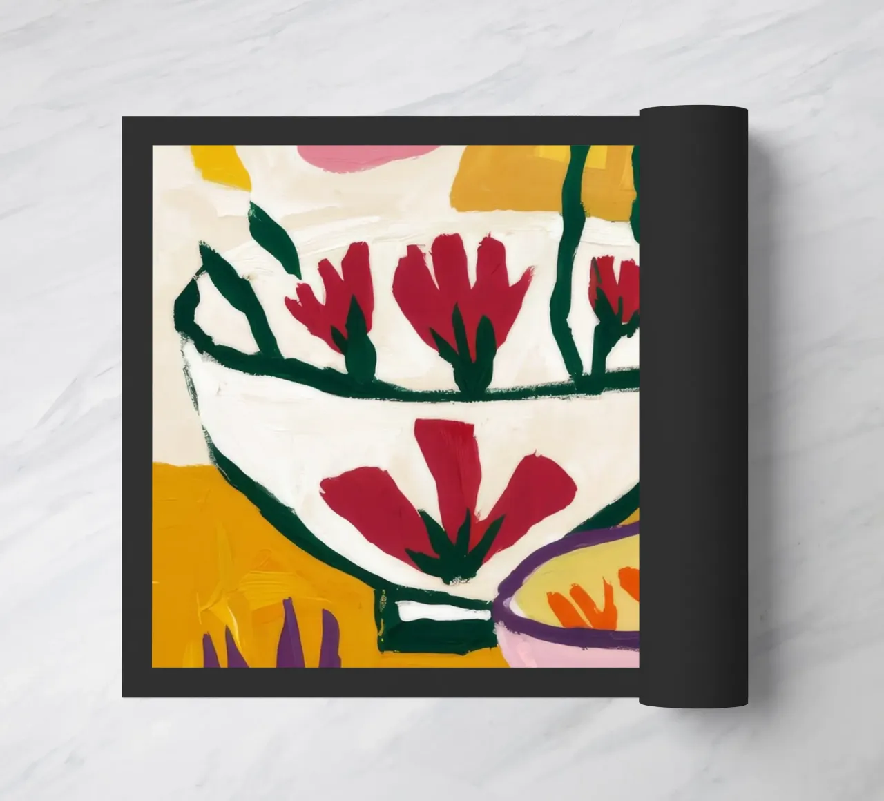 Abstract Bloom Forms doormat by Fable Tempa