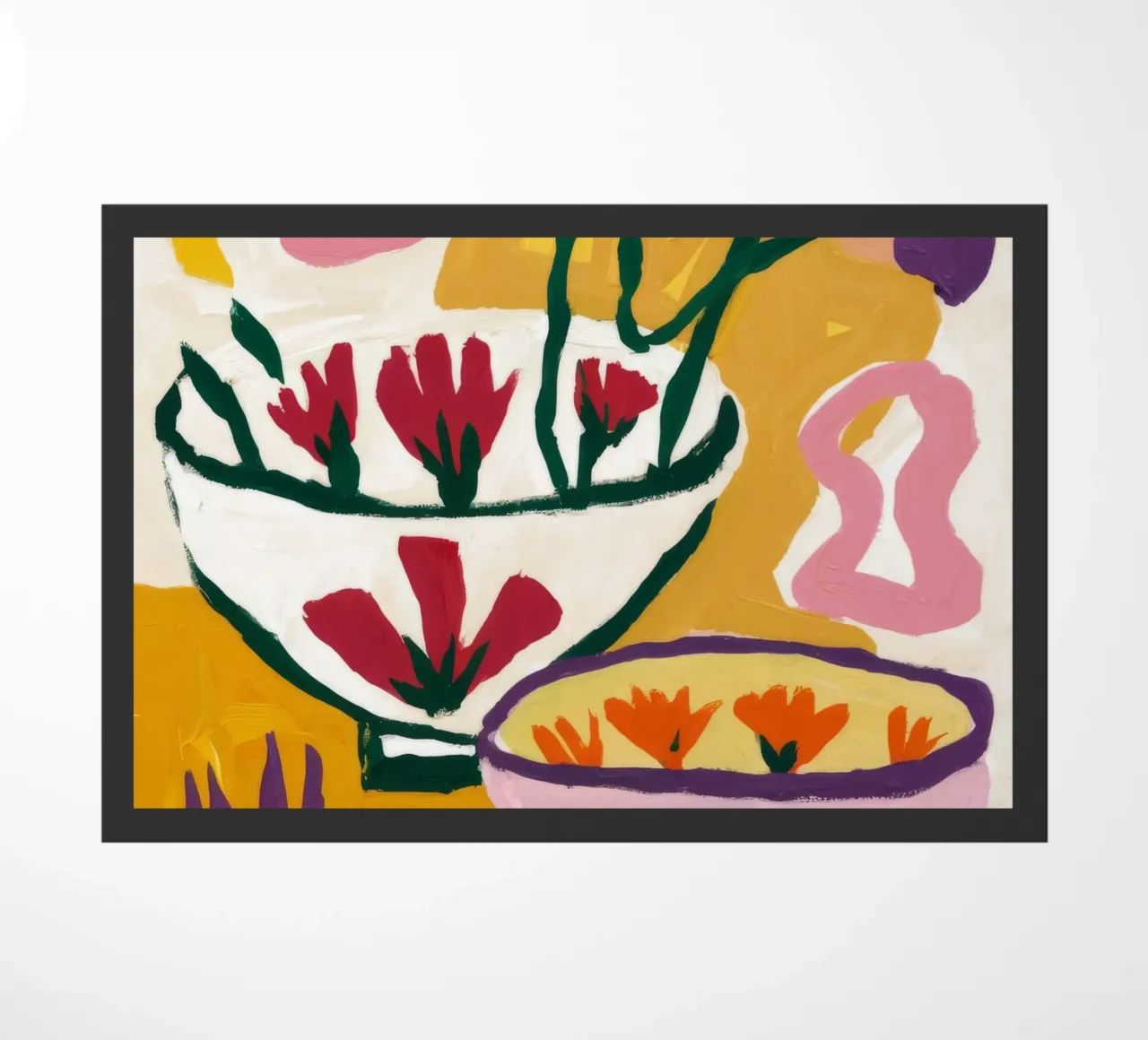 Abstract Bloom Forms doormat by Fable Tempa