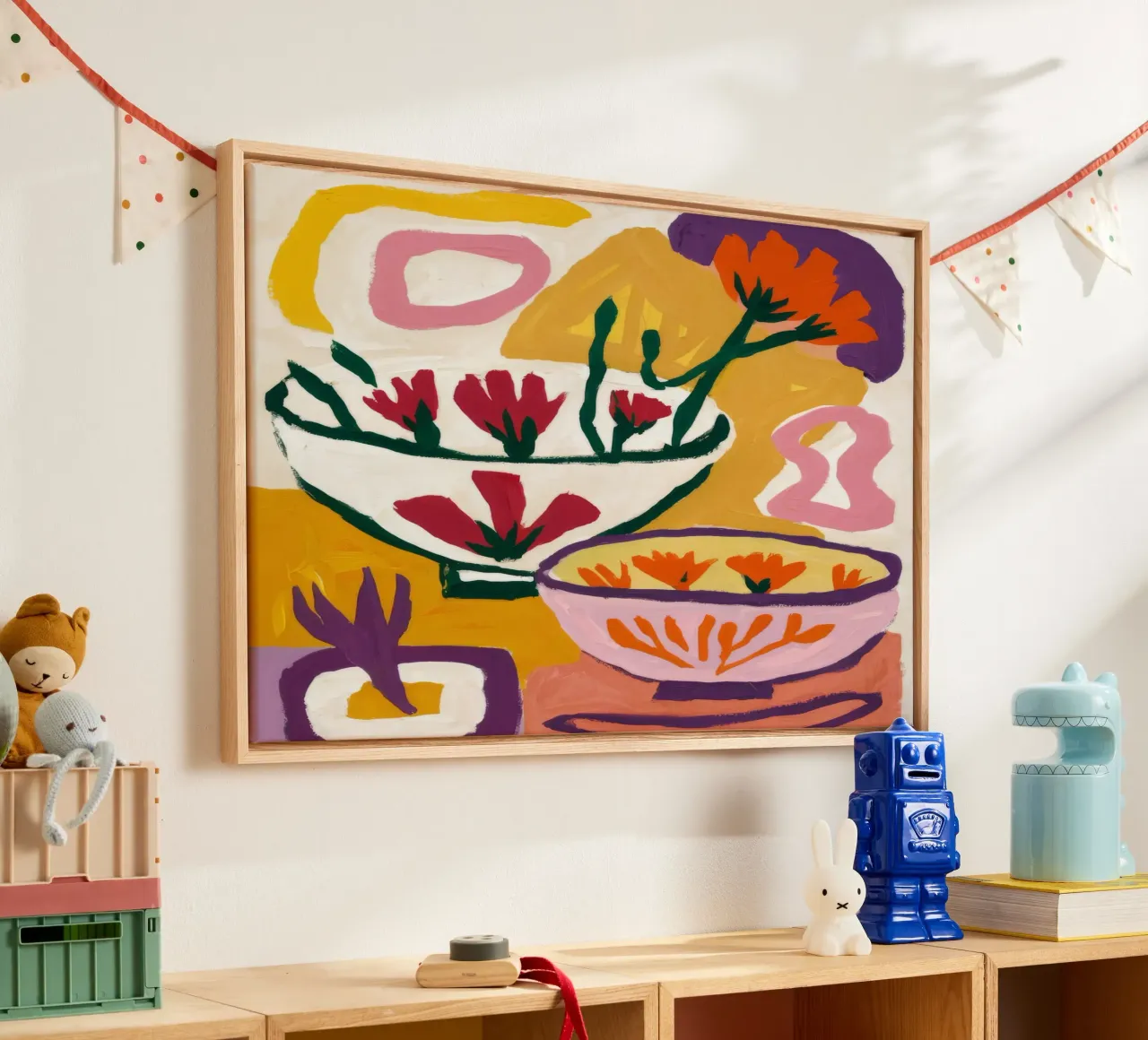 Abstract Bloom Forms canvas by Fable Tempa