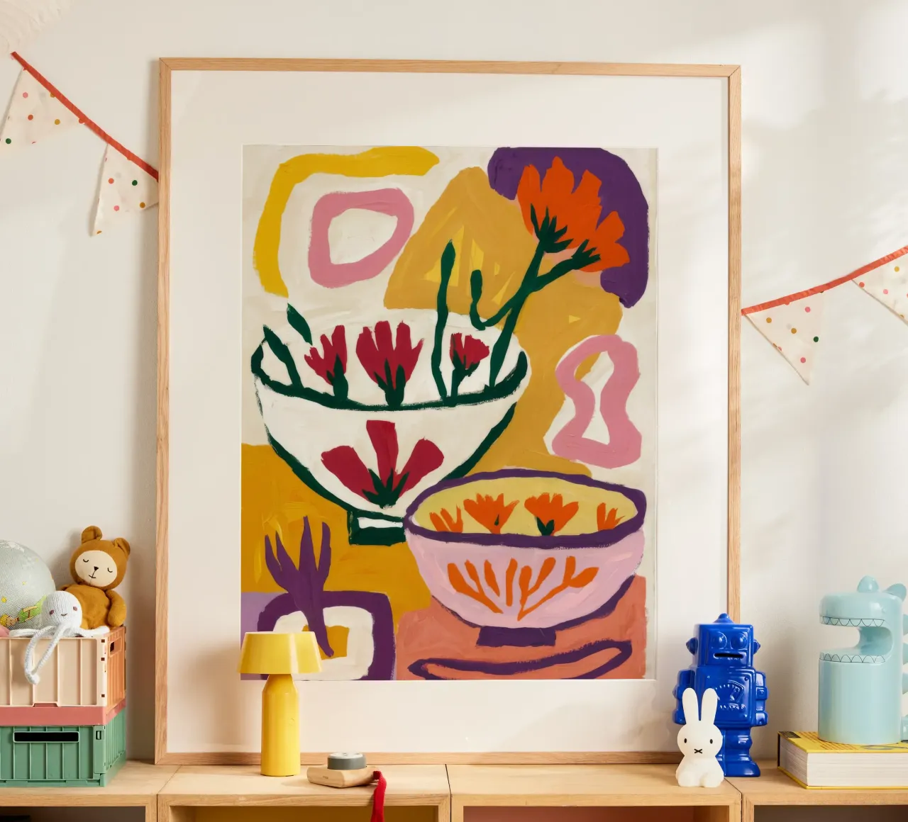 Abstrakte Bloom-Formen Poster von Fable Tempa