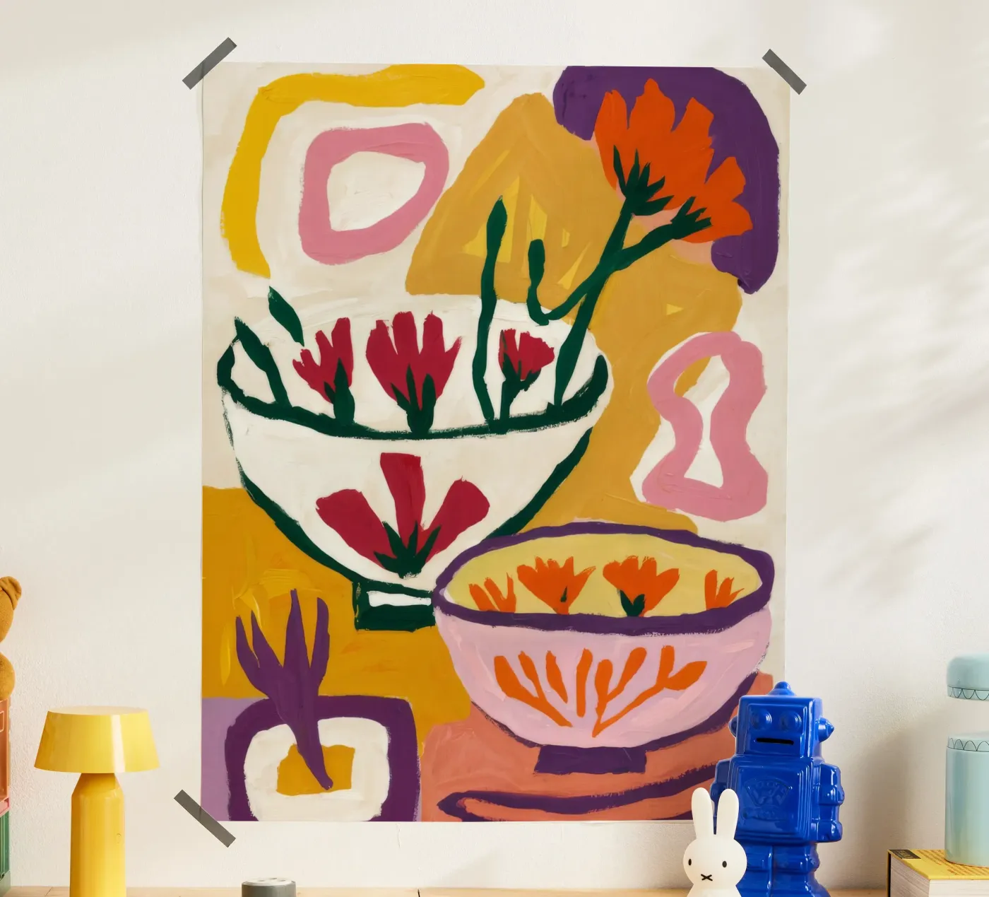 Abstract Bloom Forms poster by Fable Tempa