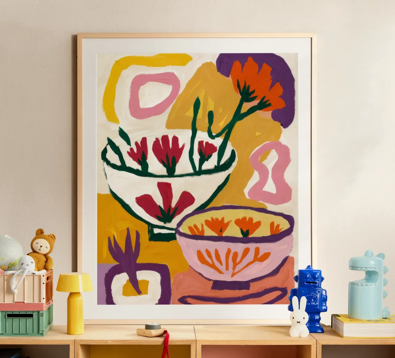 Abstrakte Bloom-Formen Poster von Fable Tempa